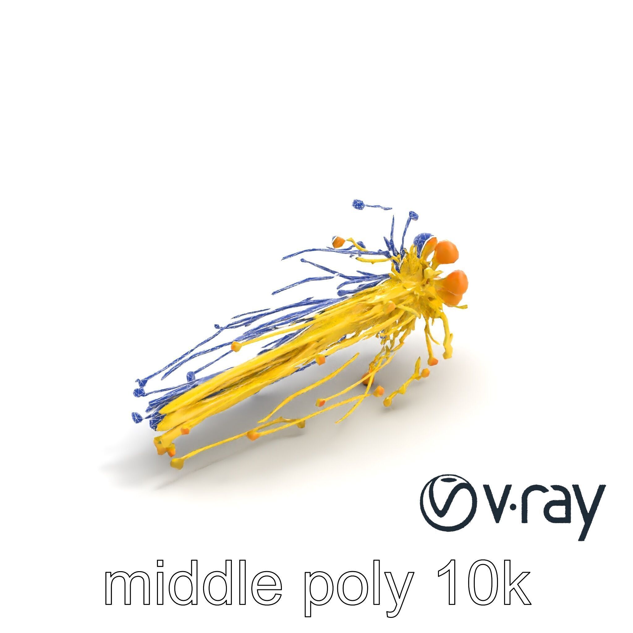 Enoki Mushroom Model Pack for Culinary Scenes Low-poly 3D model_11