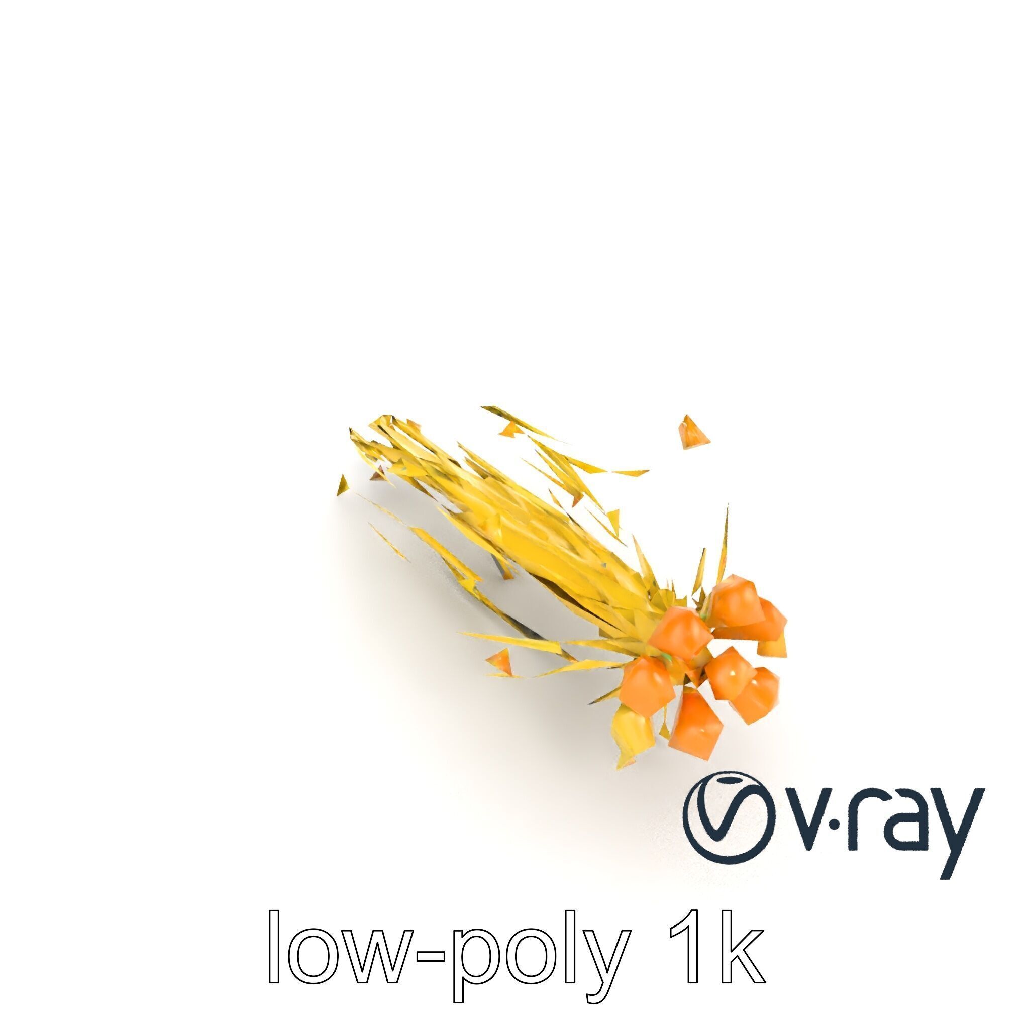 Enoki Mushroom Model Pack for Culinary Scenes Low-poly 3D model_27