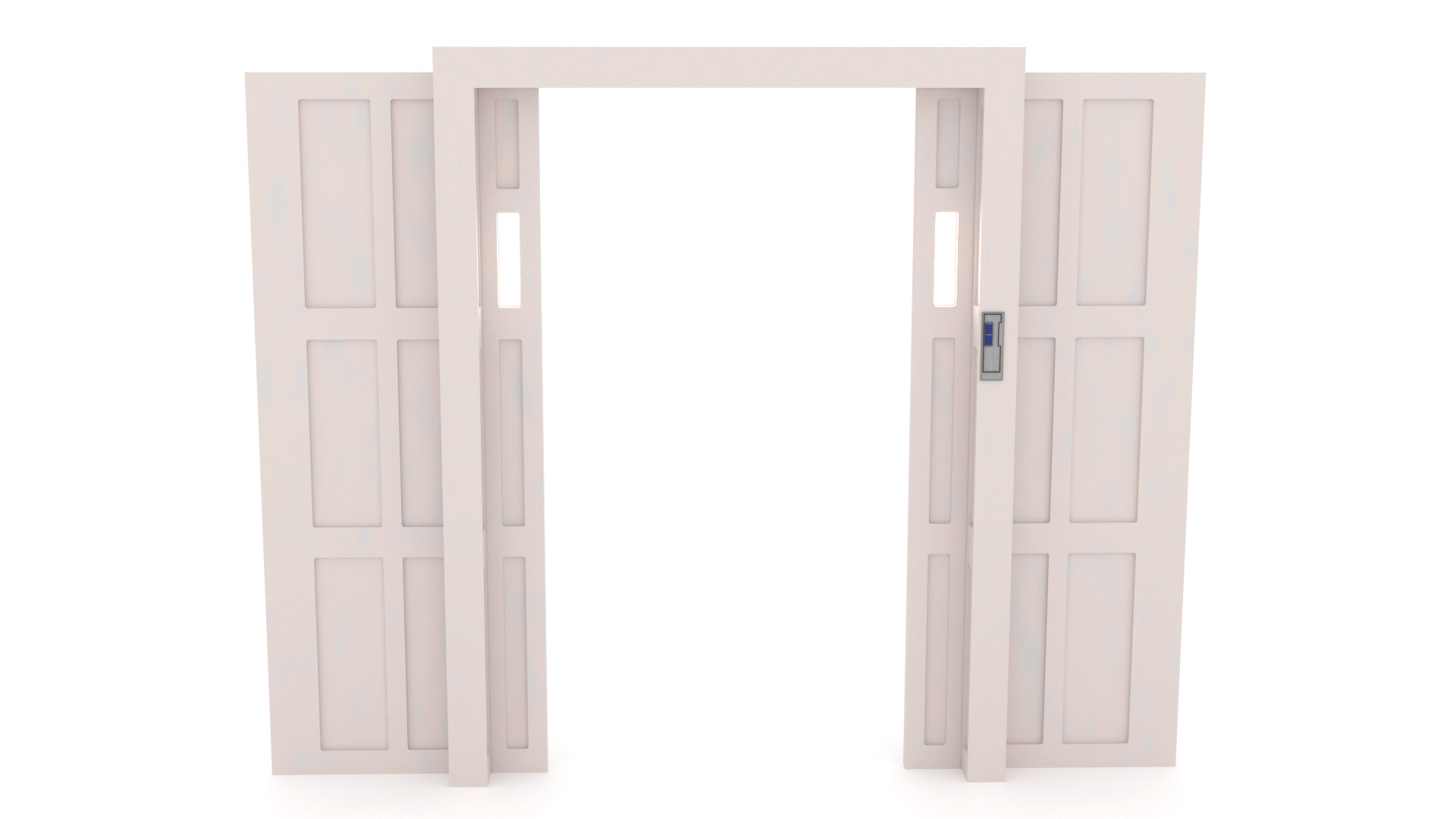 Echo base Control Room Door 1-6 scale Hottoys 3D print model_2