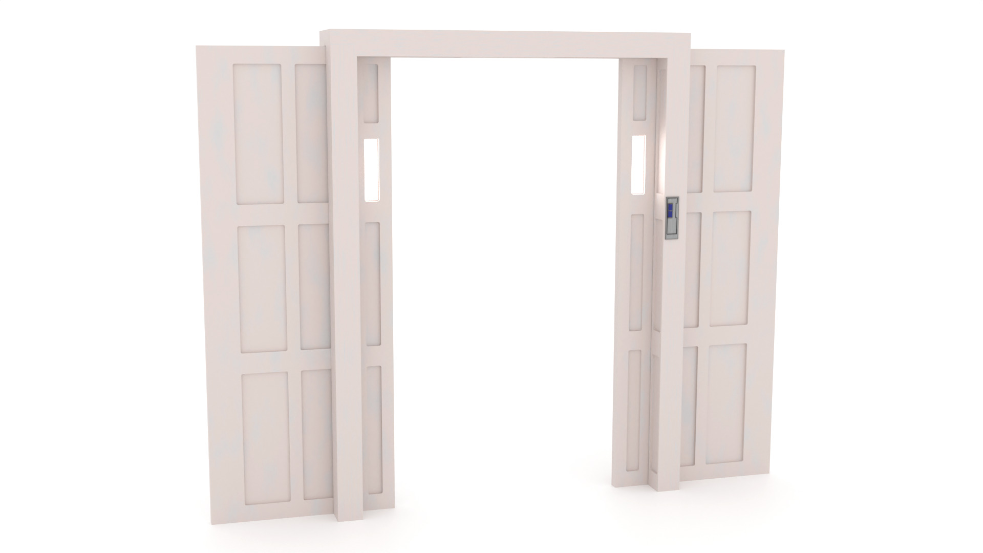 Echo base Control Room Door 1-6 scale Hottoys 3D print model_1