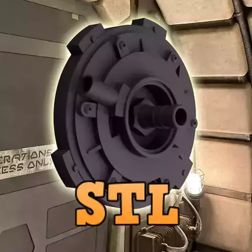 Millennium Falcon Fuel Connector Greeblie Prop 3D print model