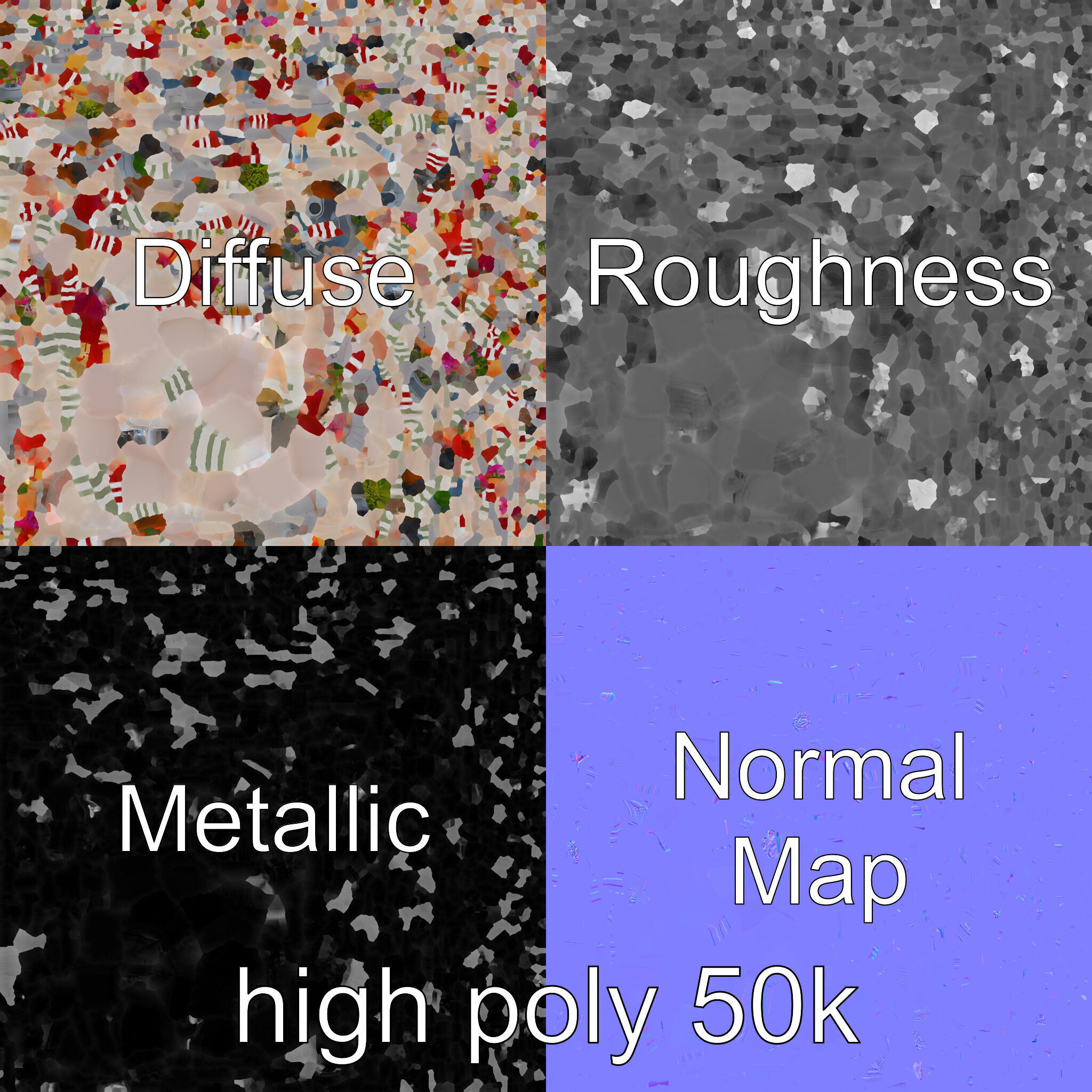 Charming Flower Shop Spring Design model pack Low-poly 3D model_2