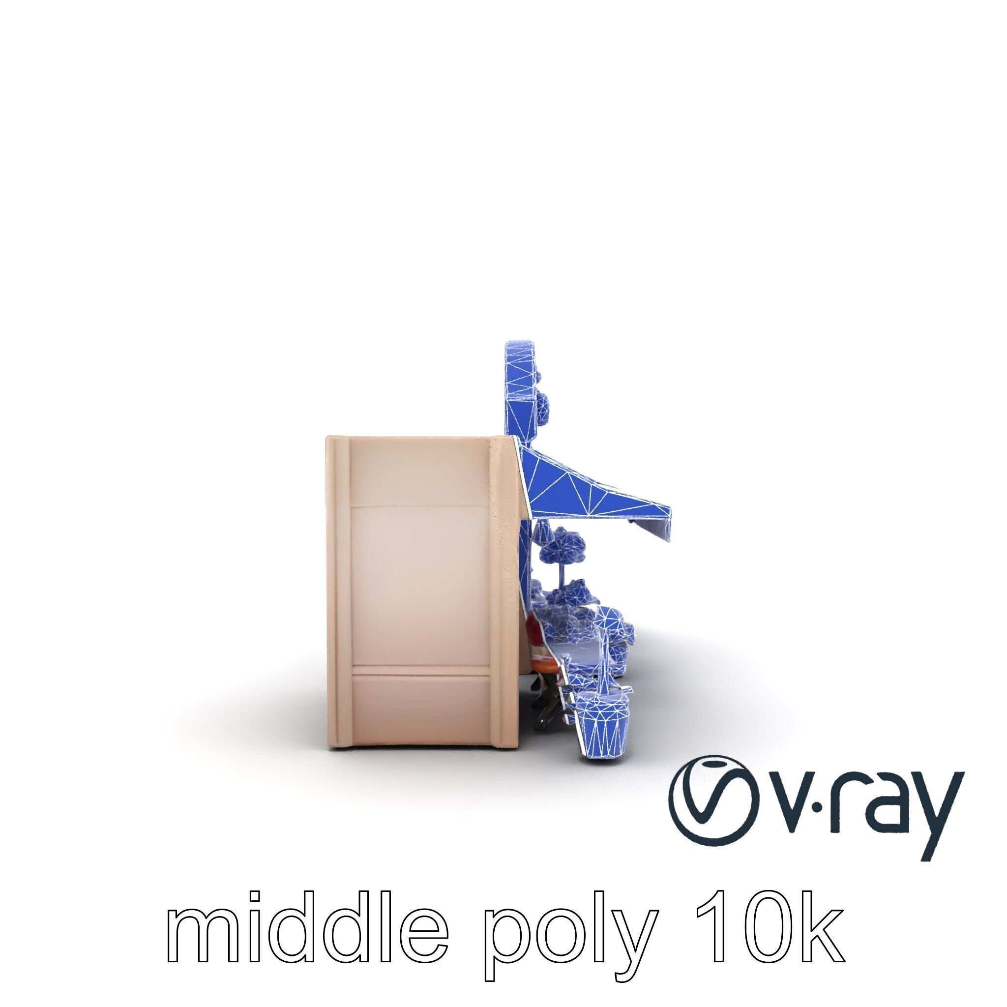 Charming Flower Shop Spring Design model pack Low-poly 3D model_20