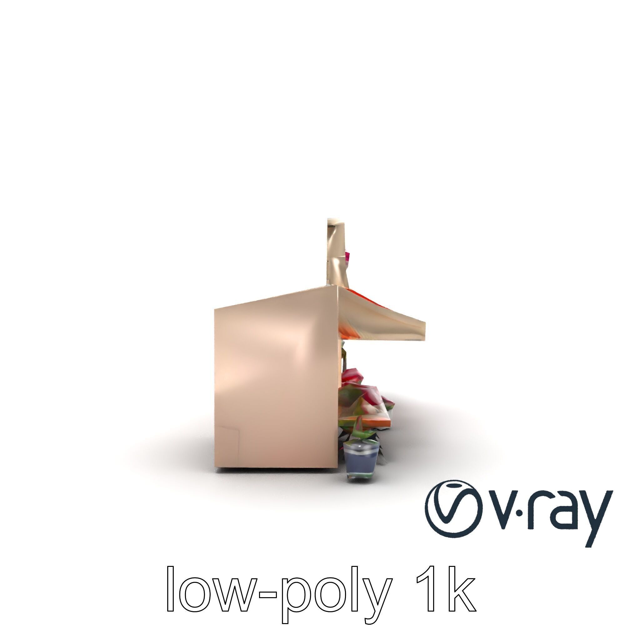 Charming Flower Shop Spring Design model pack Low-poly 3D model_13