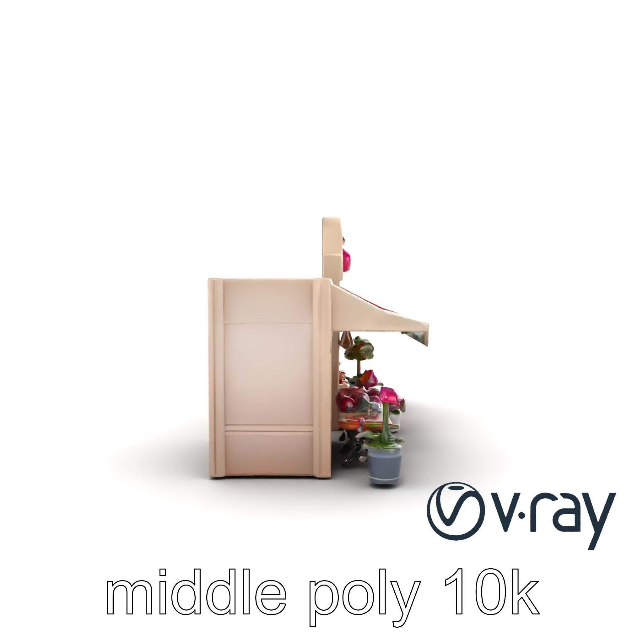 Charming Flower Shop Spring Design model pack Low-poly 3D model_17