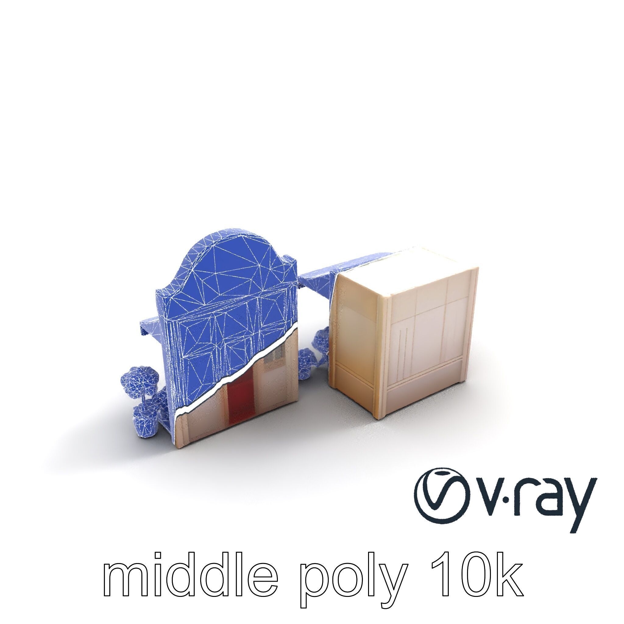 Charming Flower Shop Spring Design model pack Low-poly 3D model_22