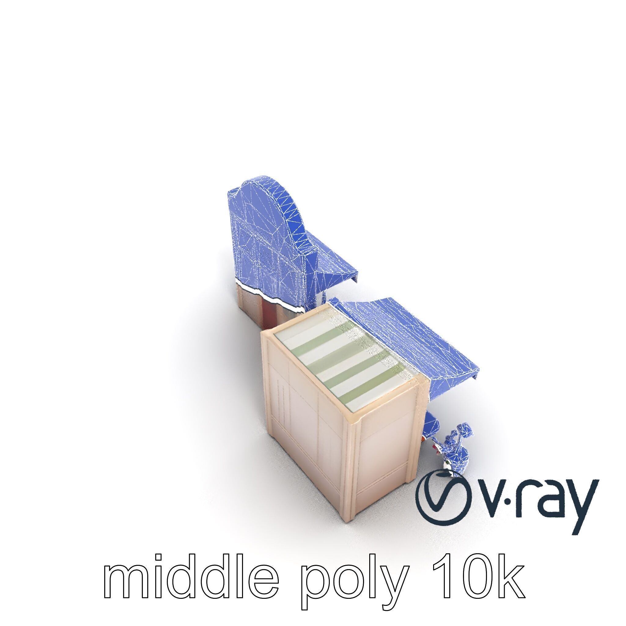 Charming Flower Shop Spring Design model pack Low-poly 3D model_23