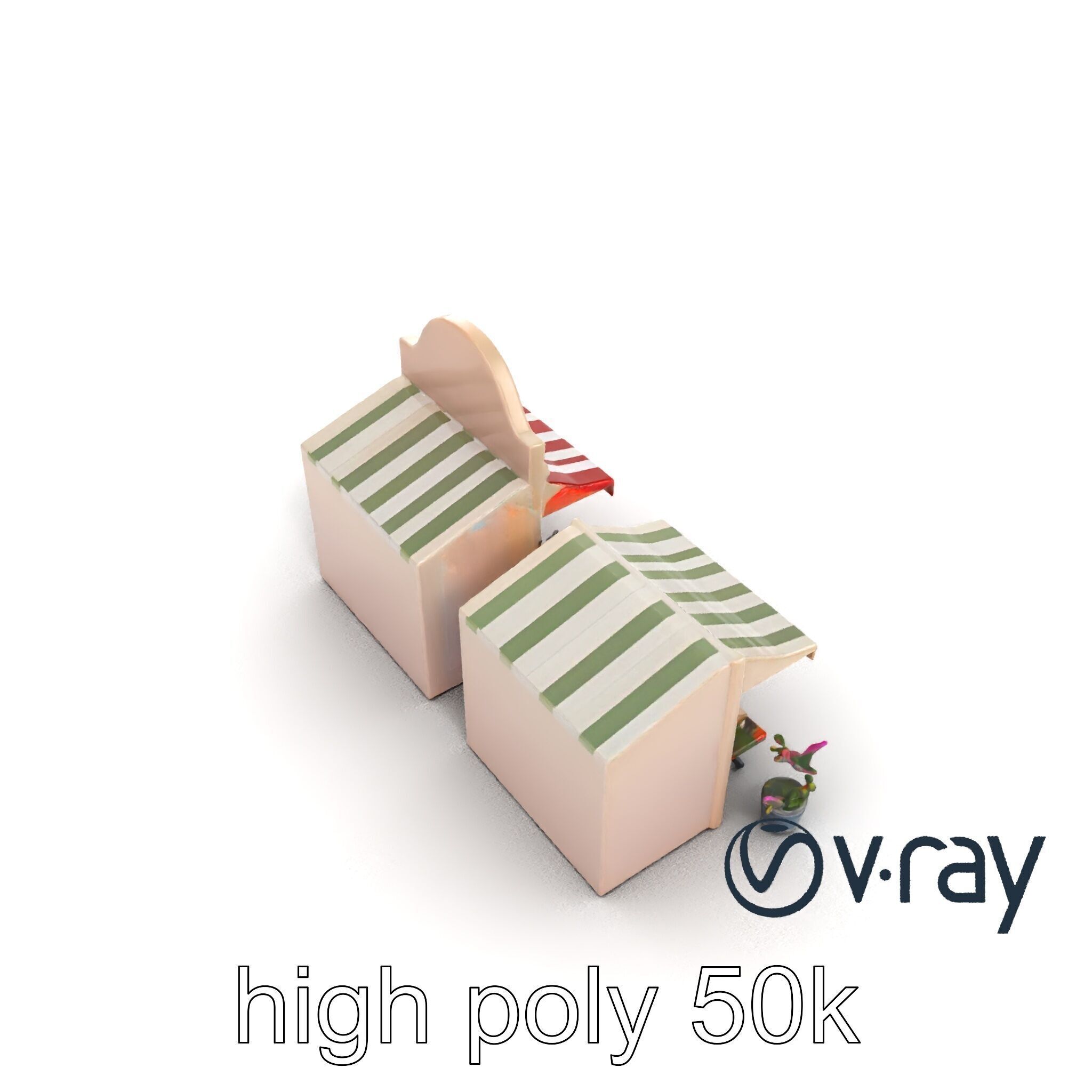 Charming Flower Shop Spring Design model pack Low-poly 3D model_24