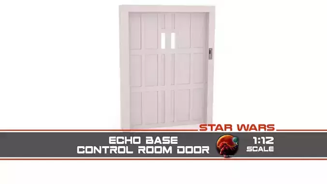 Echo base Control Room Door 1-12 scale Blackseries  3D print model