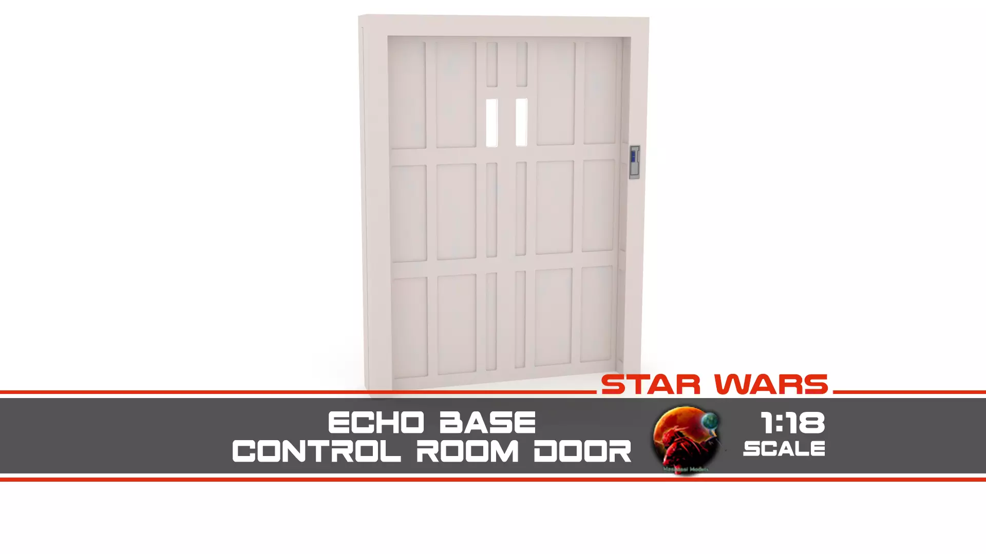 Echo base Control Room Door 1-18 scale Kenner Hasbro 3D print model_0
