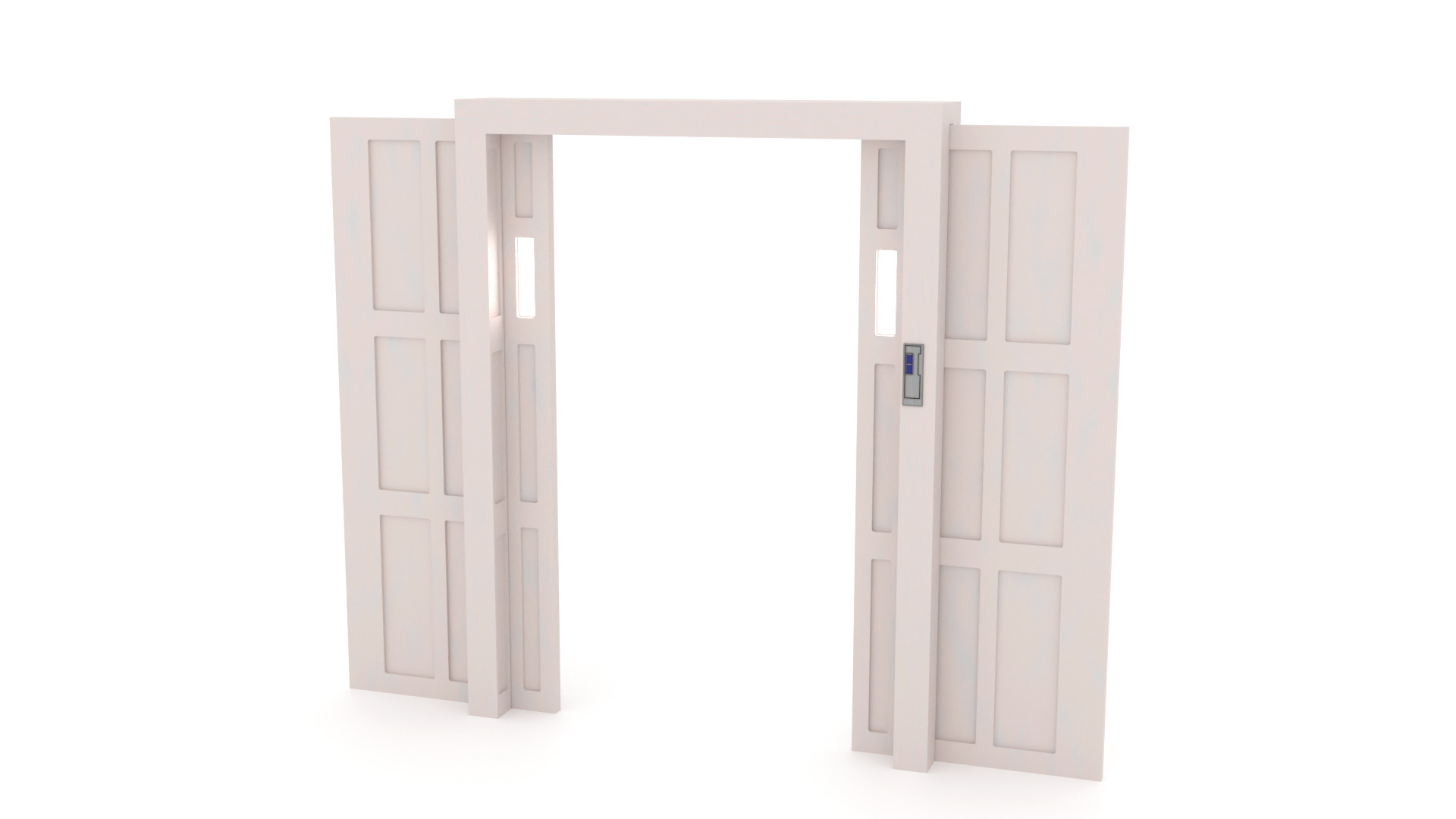 Echo base Control Room Door 1-18 scale Kenner Hasbro 3D print model_3