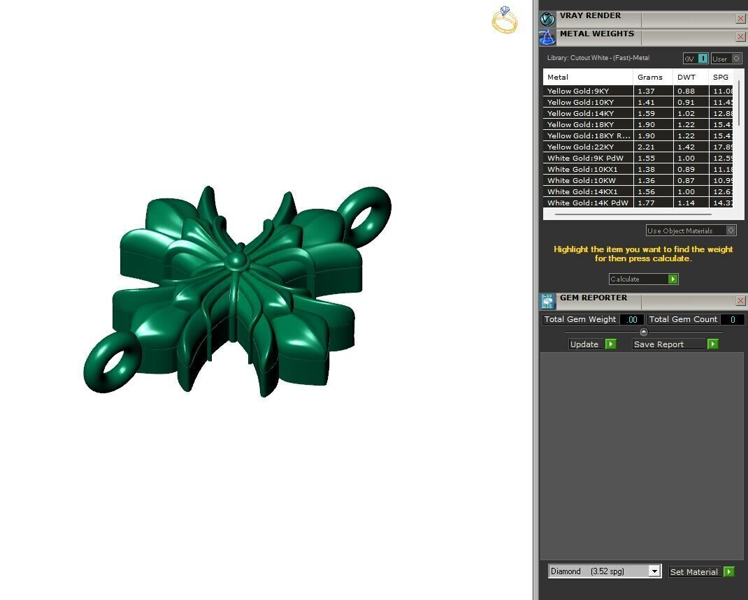 Custom Chrome Heart Chain - Cross Pendant and Chain Link 3D print model_7