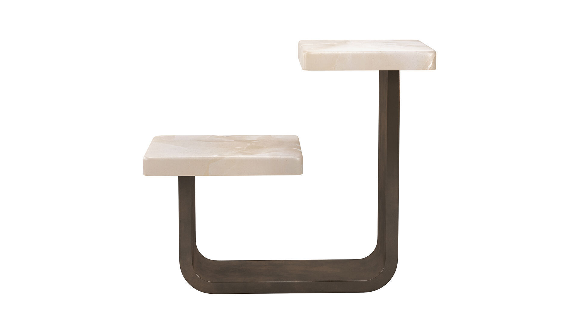 Modern Alabaster Side Table 3D model_5