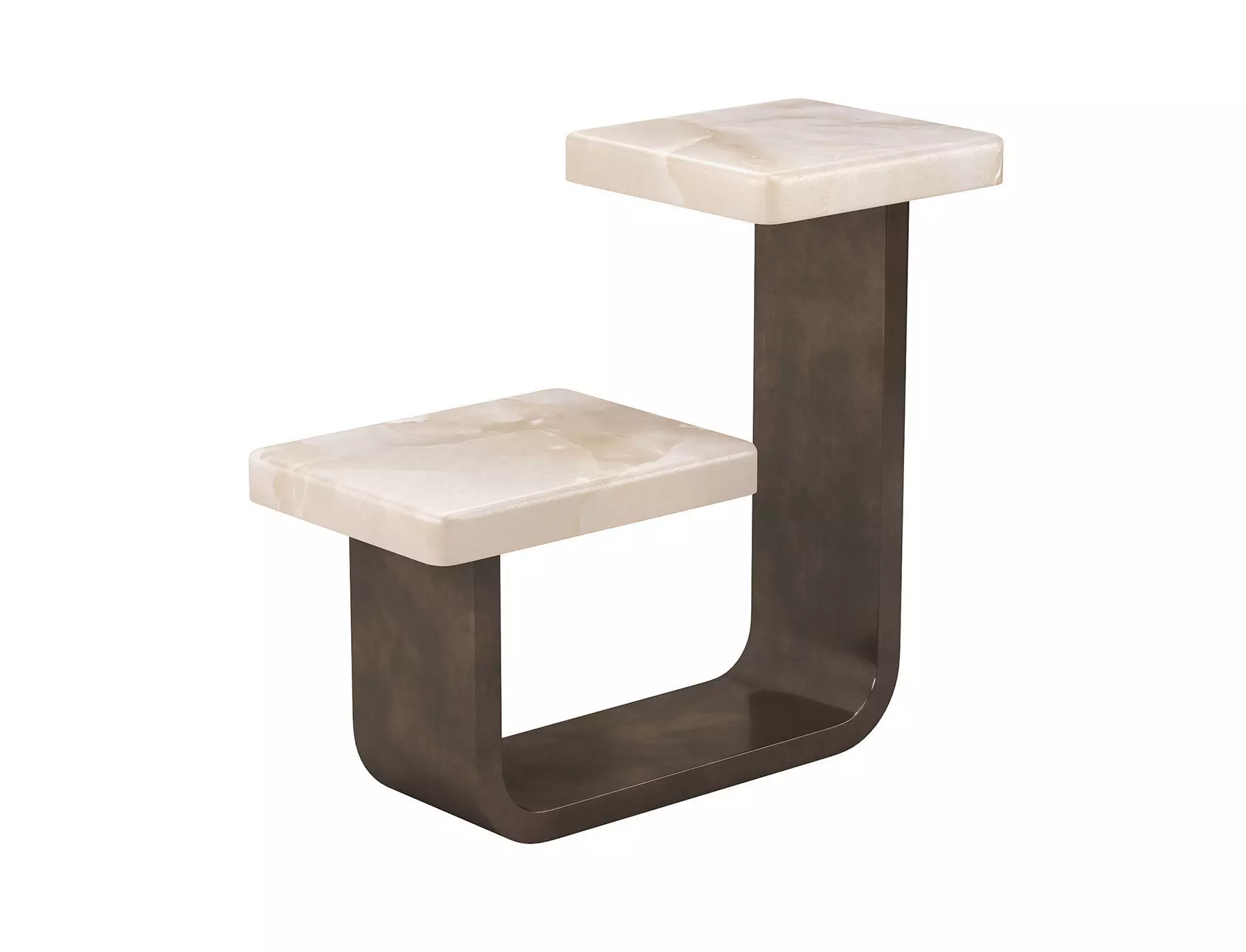Modern Alabaster Side Table 3D model_0