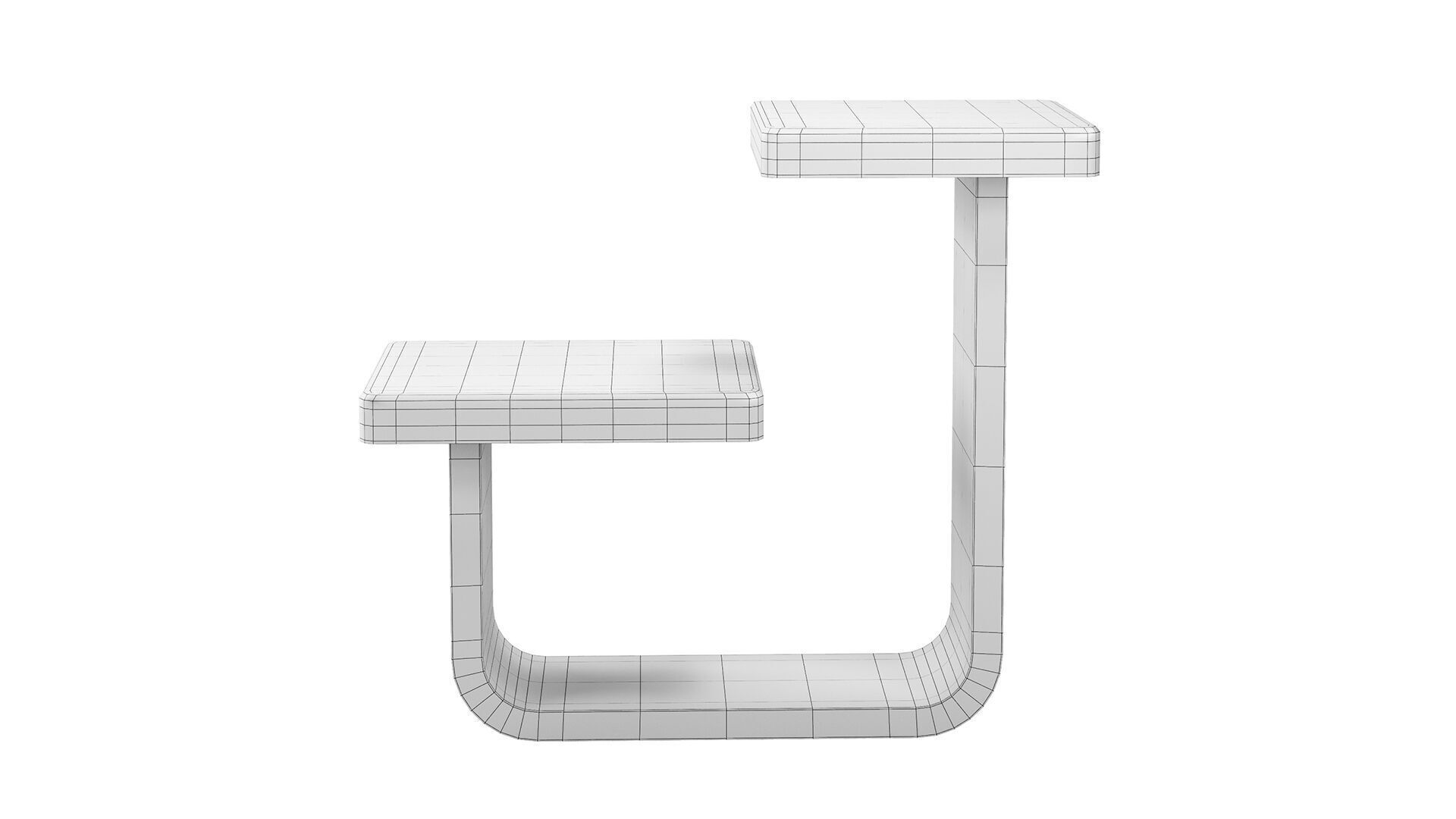 Modern Alabaster Side Table 3D model_6