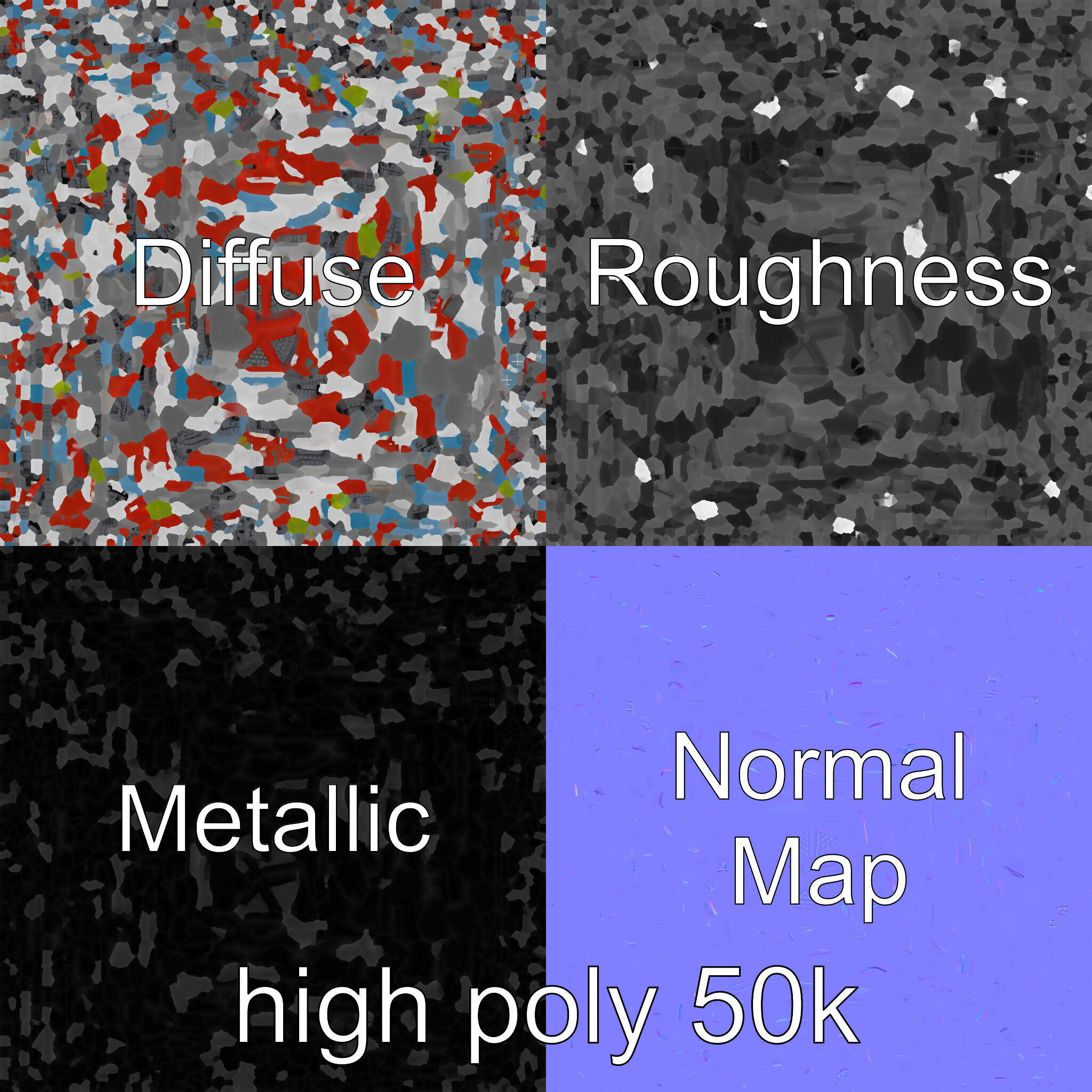 Cartoon School Building with Bell Tower model pack Low-poly 3D model_2