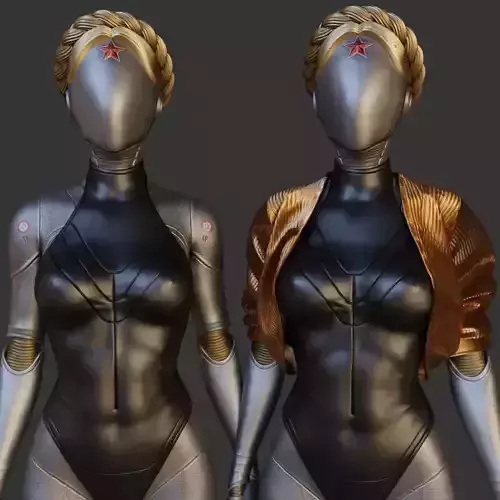 Twins PSK PSA Rigged 3D model