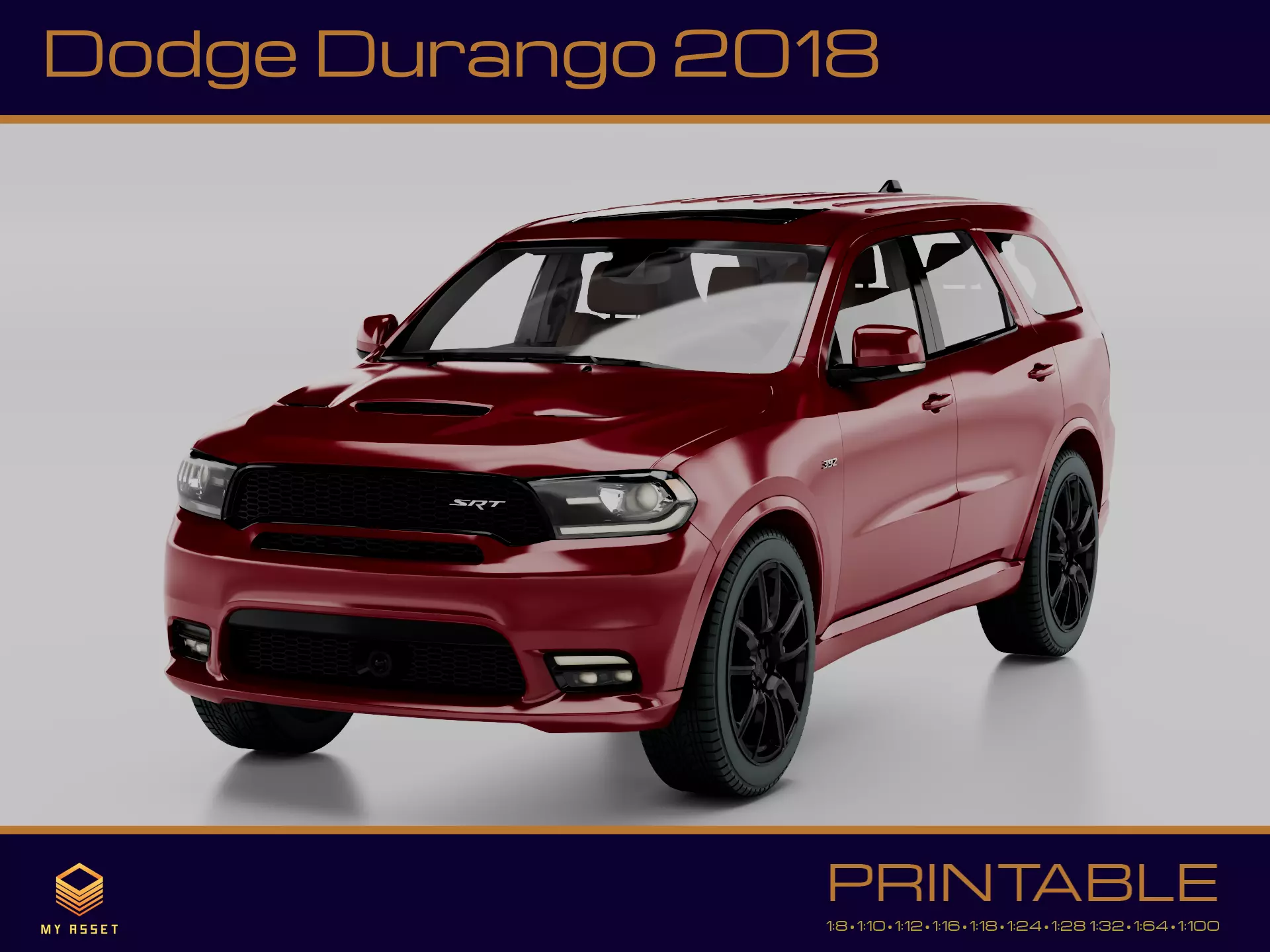 Dodge Durango 2018 3D print model_0