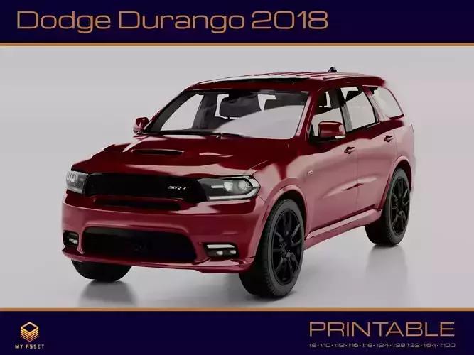 Dodge Durango 2018 3D print model