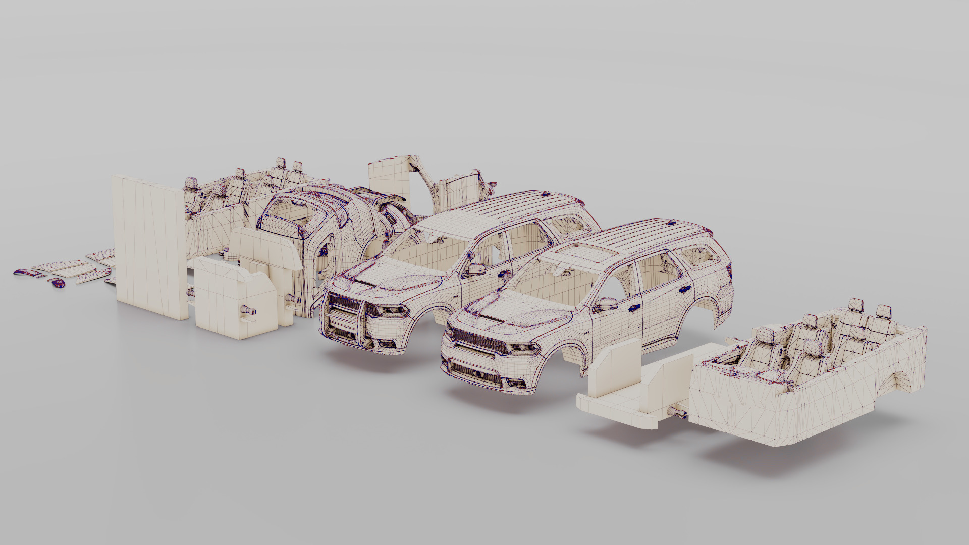 Dodge Durango 2018 3D print model_14