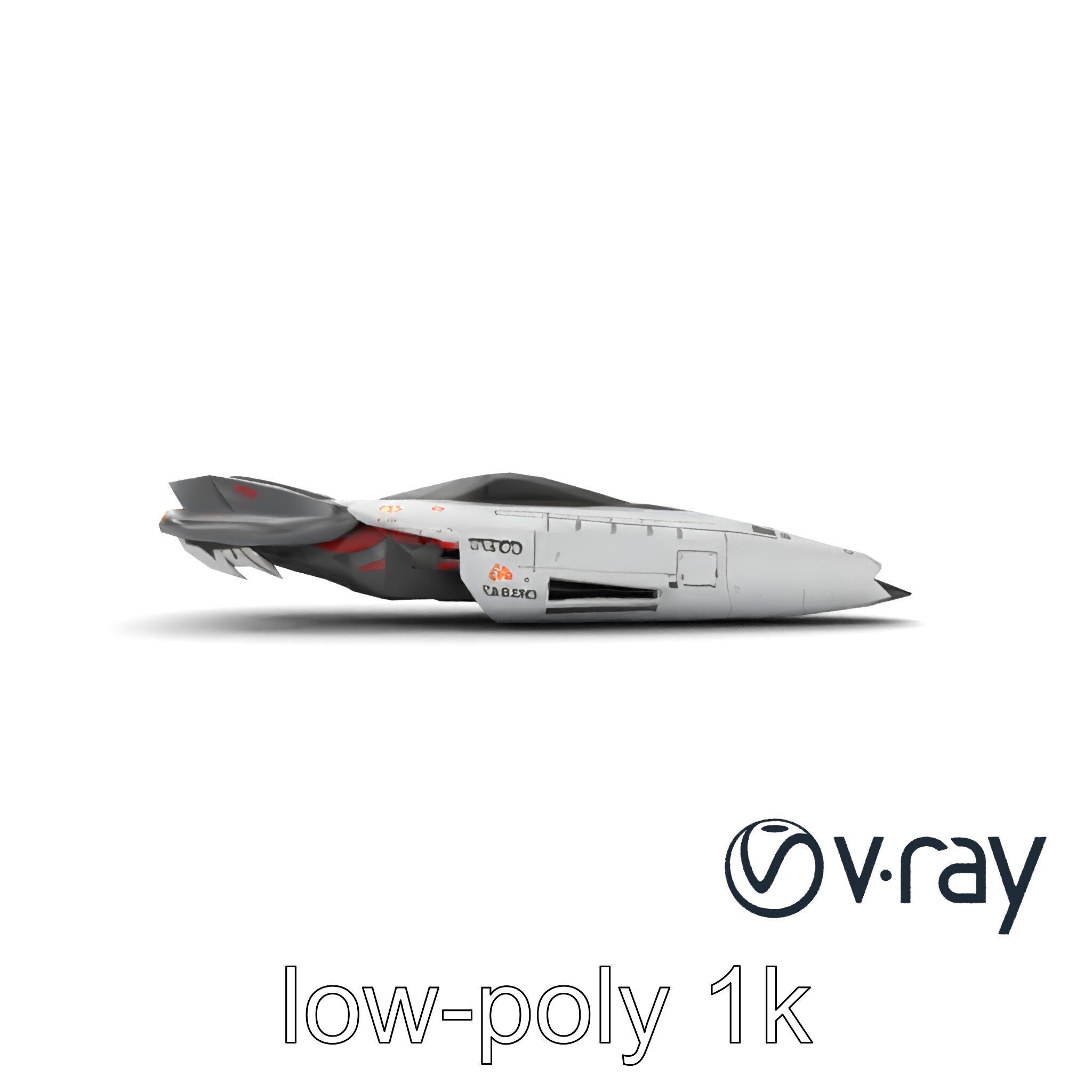 PhoenixRise Stealth Fighter model pack Low-poly 3D model_14