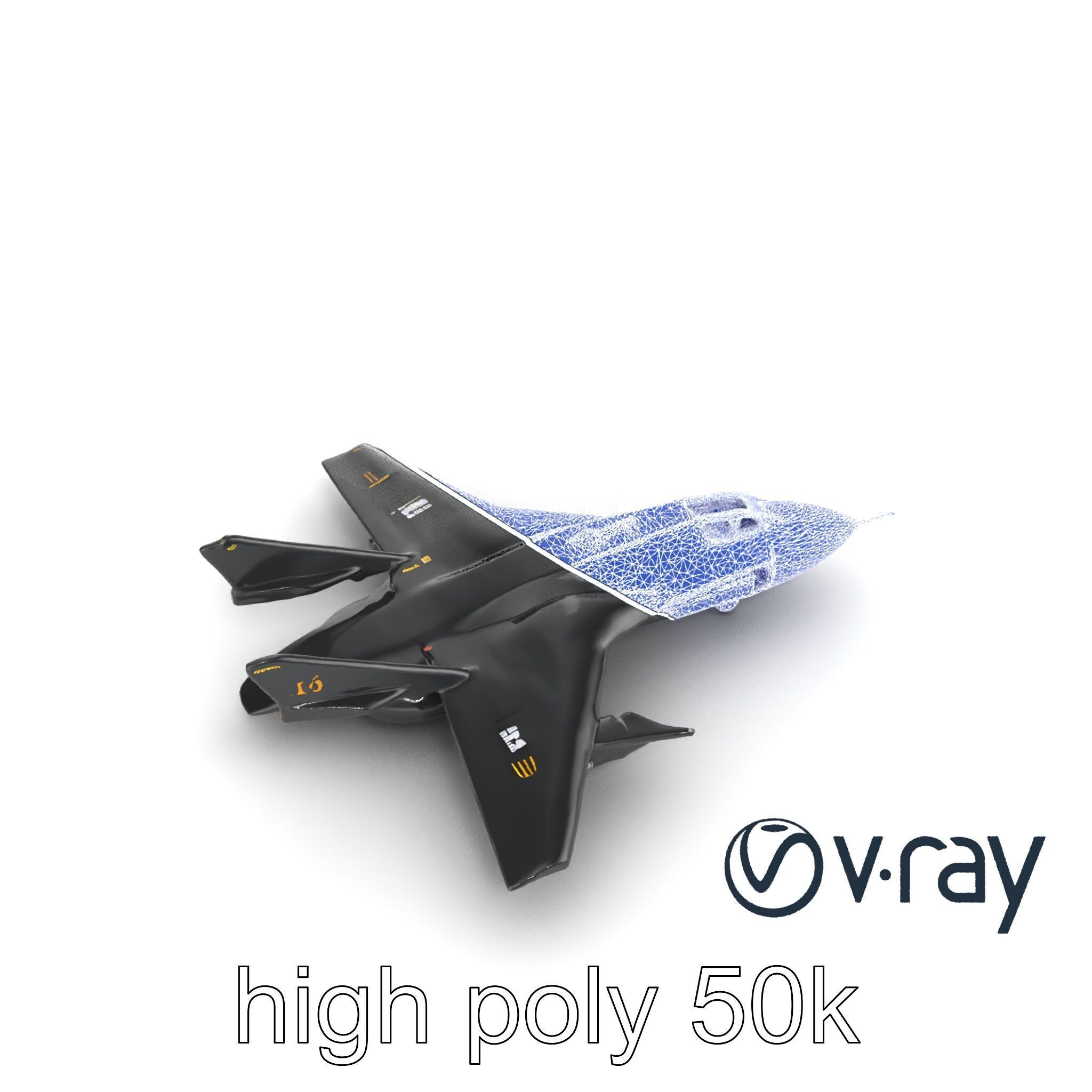 DragonFire Bomber Aircraft model pack Low-poly 3D model_30