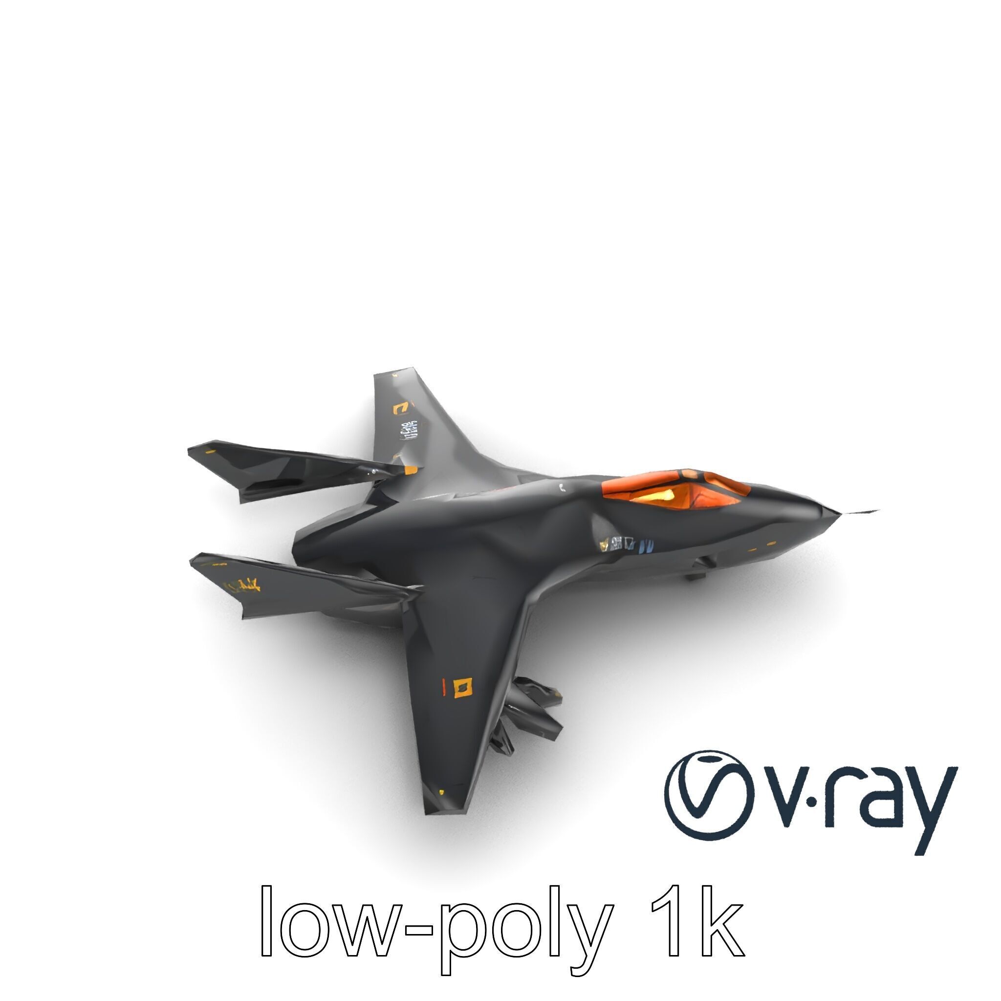 DragonFire Bomber Aircraft model pack Low-poly 3D model_26