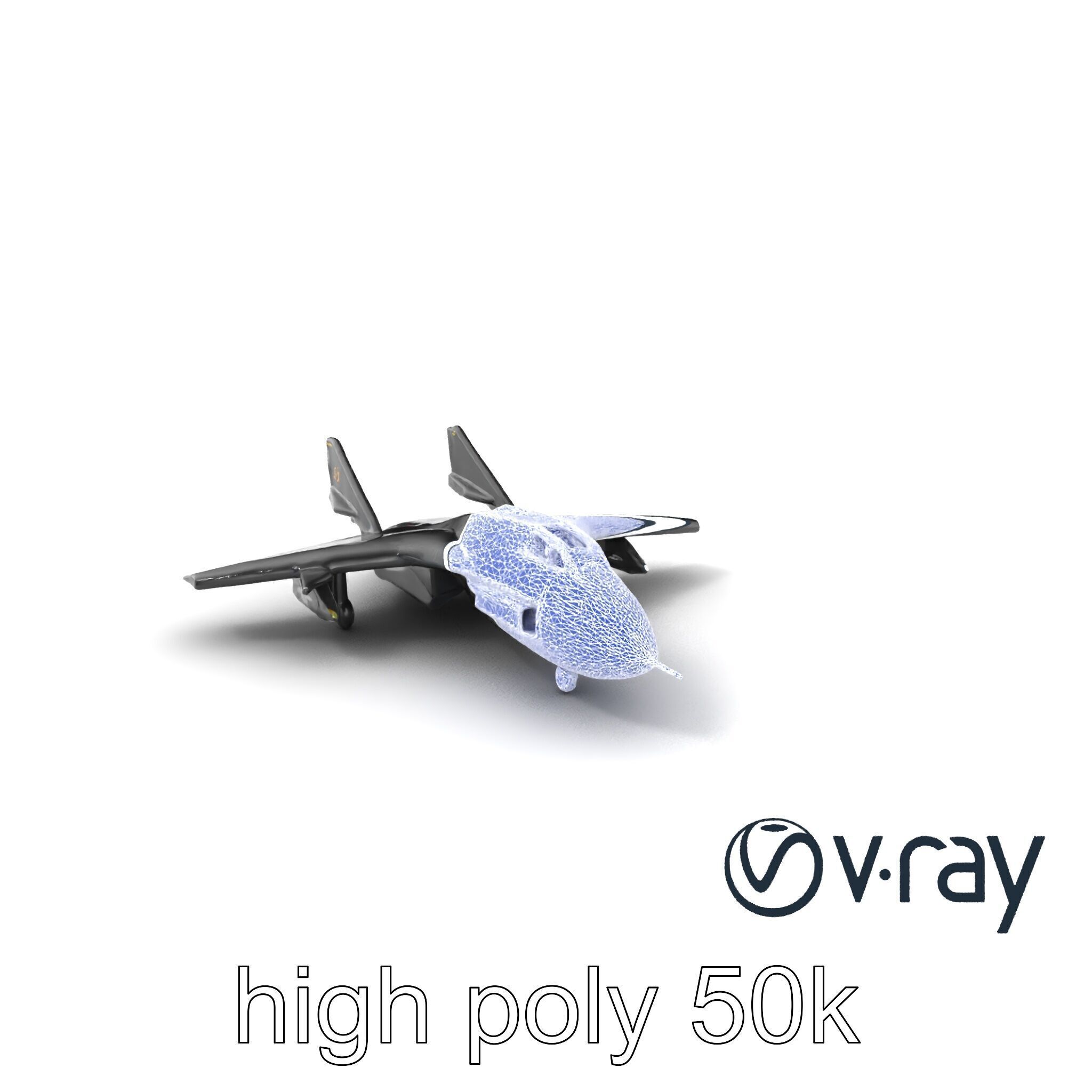 DragonFire Bomber Aircraft model pack Low-poly 3D model_10
