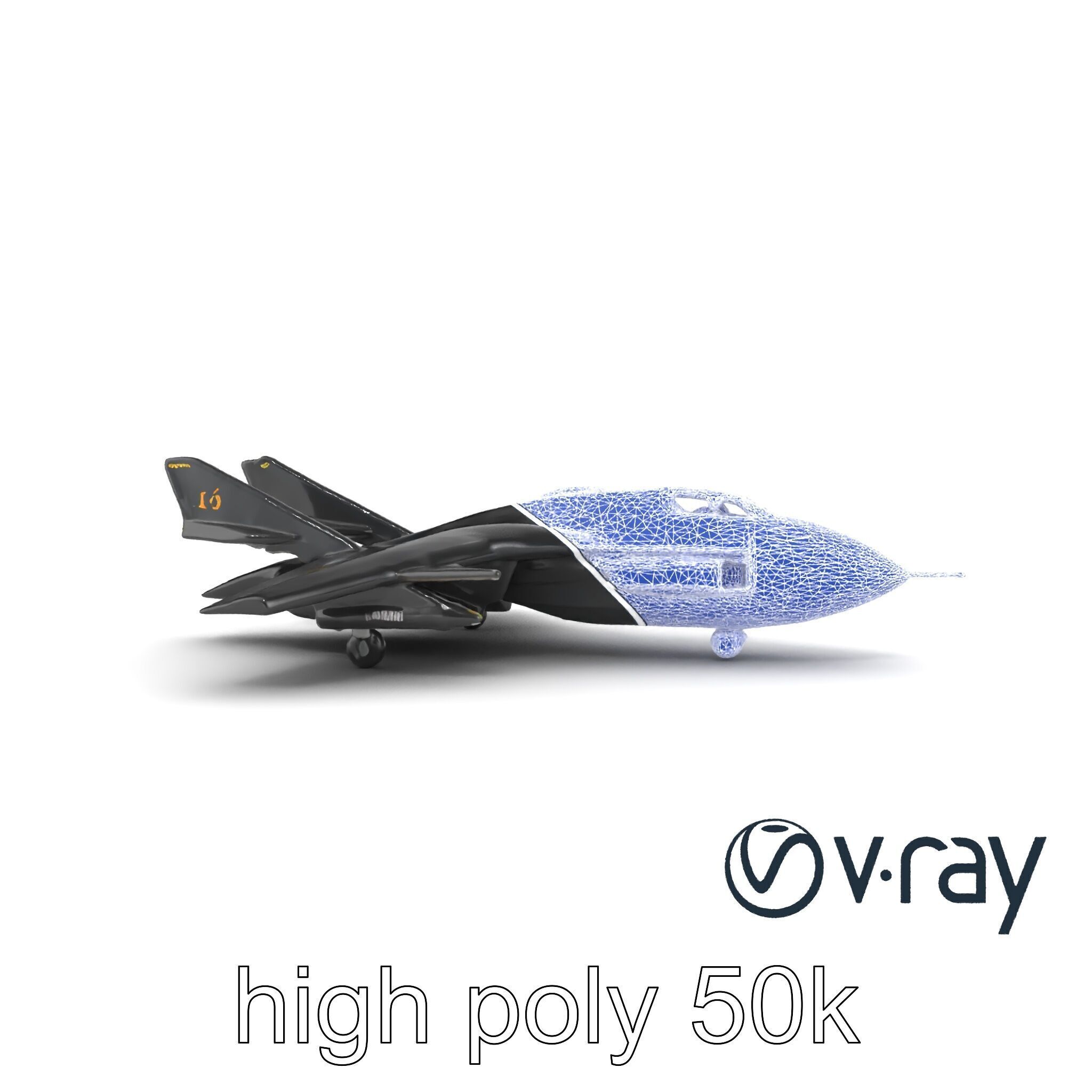 DragonFire Bomber Aircraft model pack Low-poly 3D model_31