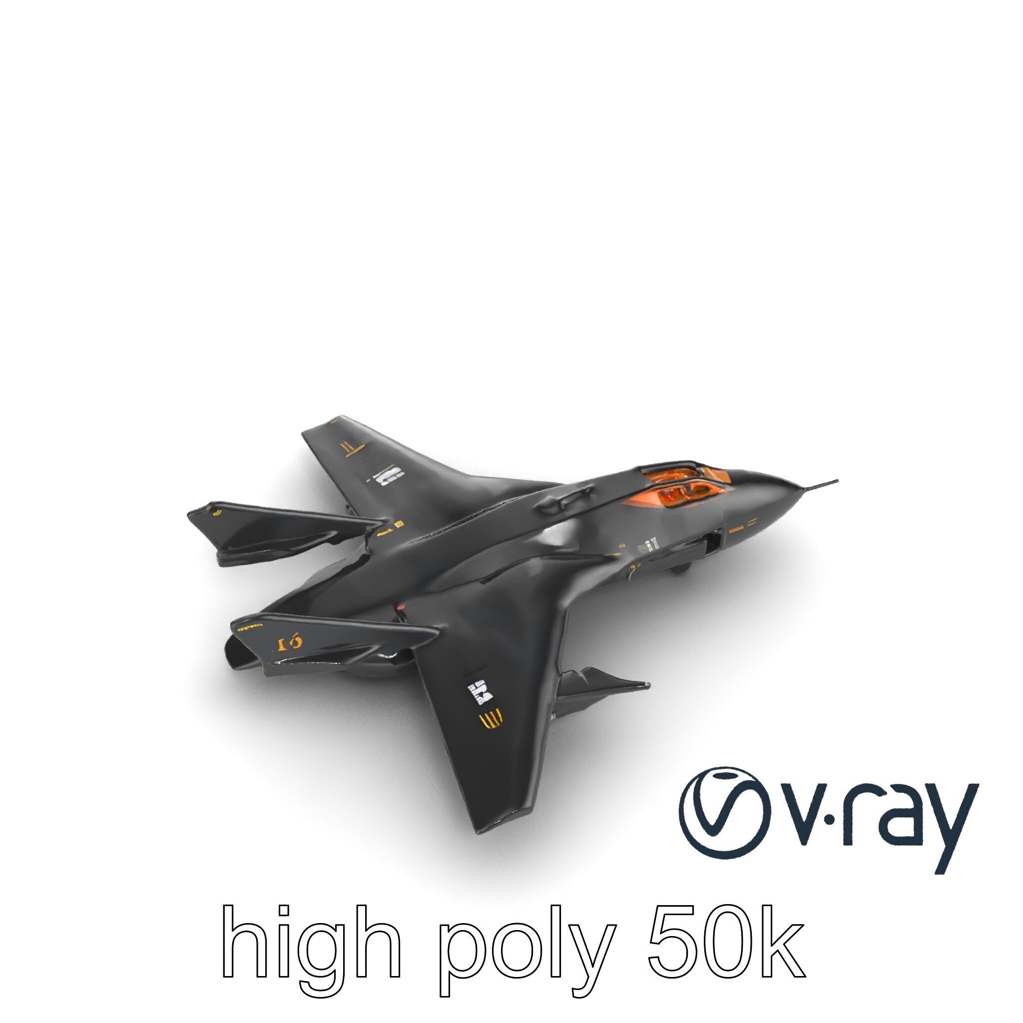 DragonFire Bomber Aircraft model pack Low-poly 3D model_16