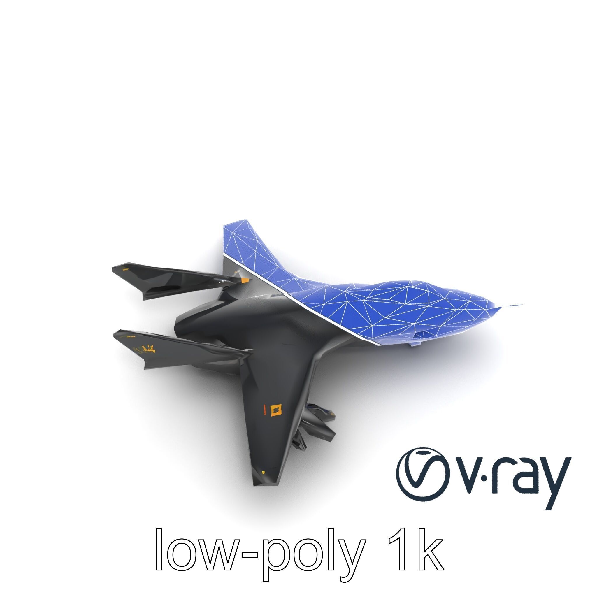 DragonFire Bomber Aircraft model pack Low-poly 3D model_15