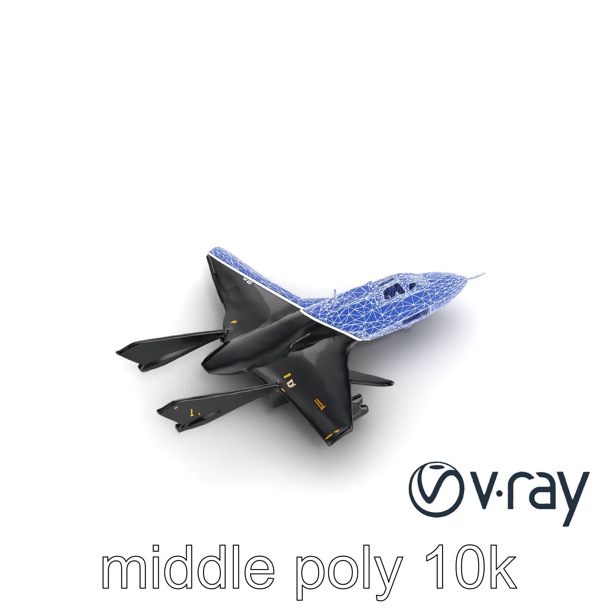 DragonFire Bomber Aircraft model pack Low-poly 3D model_14