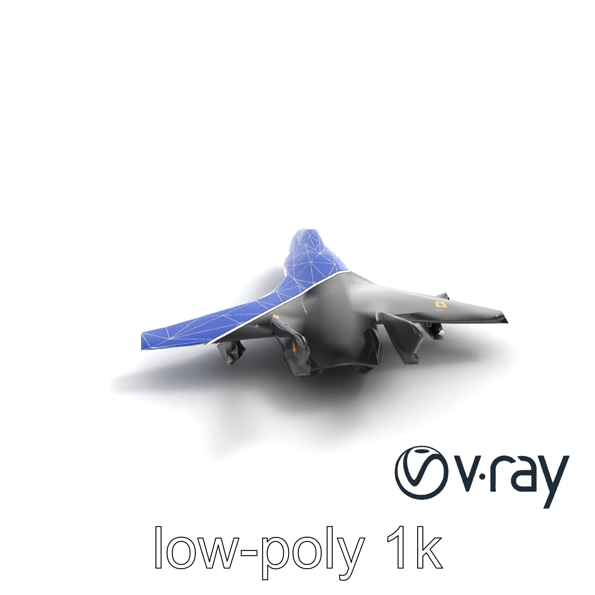 DragonFire Bomber Aircraft model pack Low-poly 3D model_28