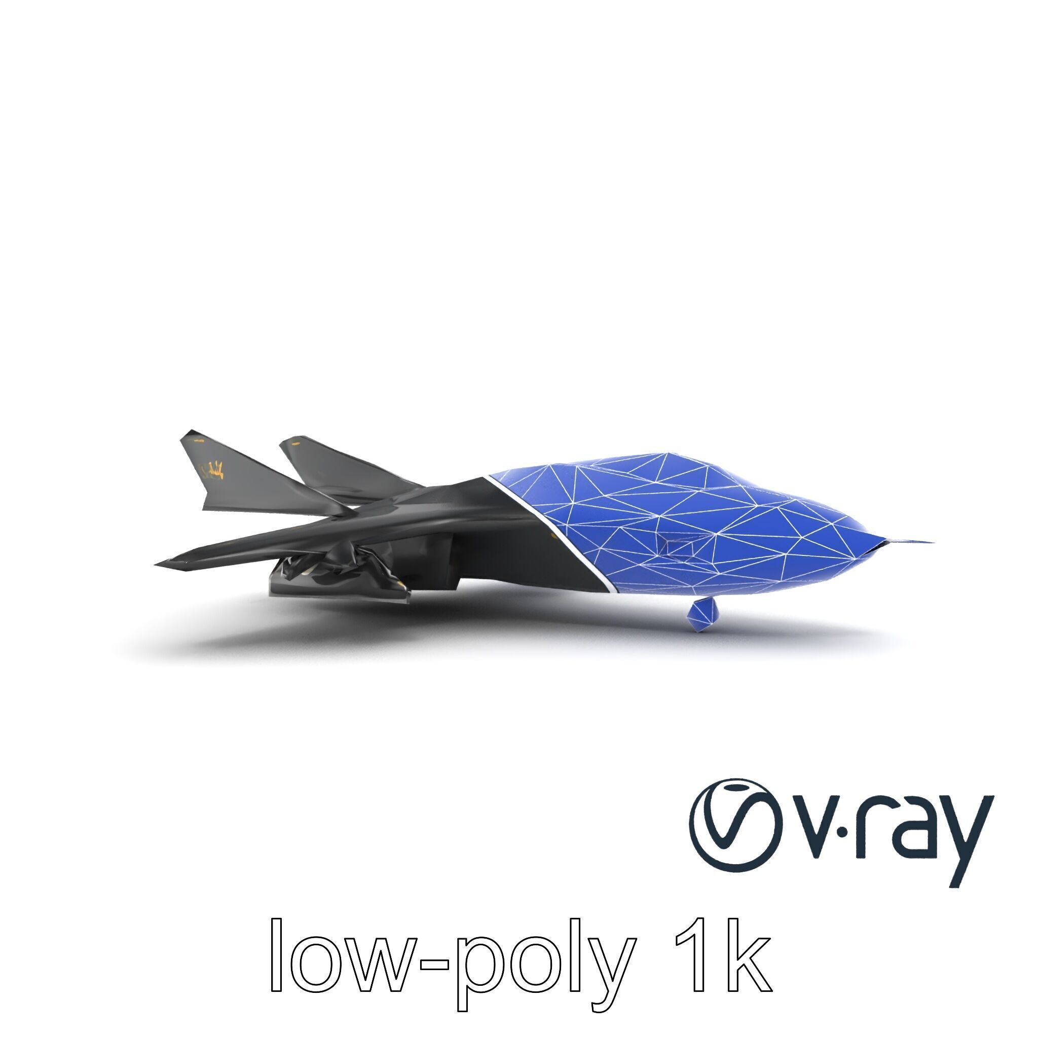 DragonFire Bomber Aircraft model pack Low-poly 3D model_23