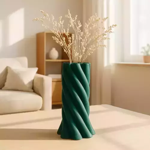 Spiral Vase - Flower Pot -Twisted Vase 3D print model