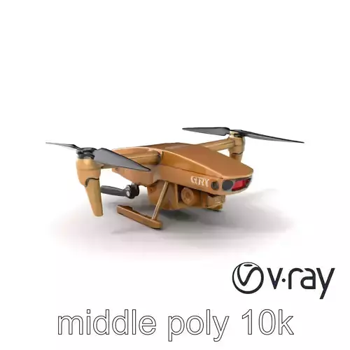GeoSpy Drone Military Camouflage model pack Low-poly 3D model