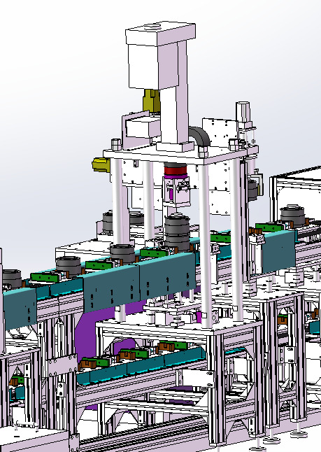 Automatic Motor Assembly Line 3D model_1