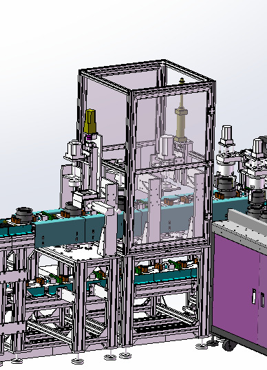 Automatic Motor Assembly Line 3D model_2