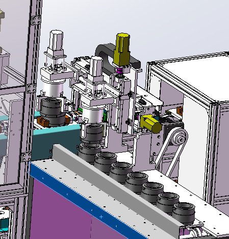 Automatic Motor Assembly Line 3D model_7