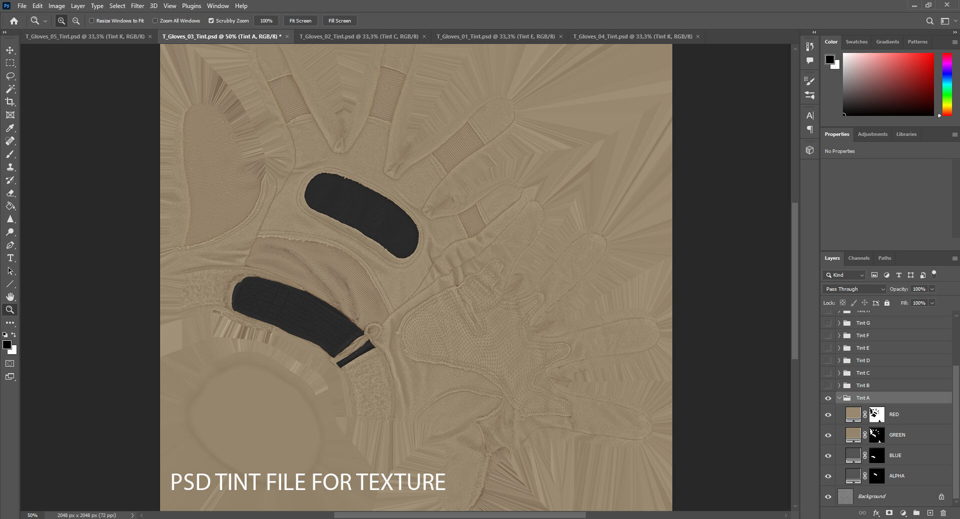 AAA FPS GLOVES AND ARMS PACK VOL 01 Low-poly 3D model_15