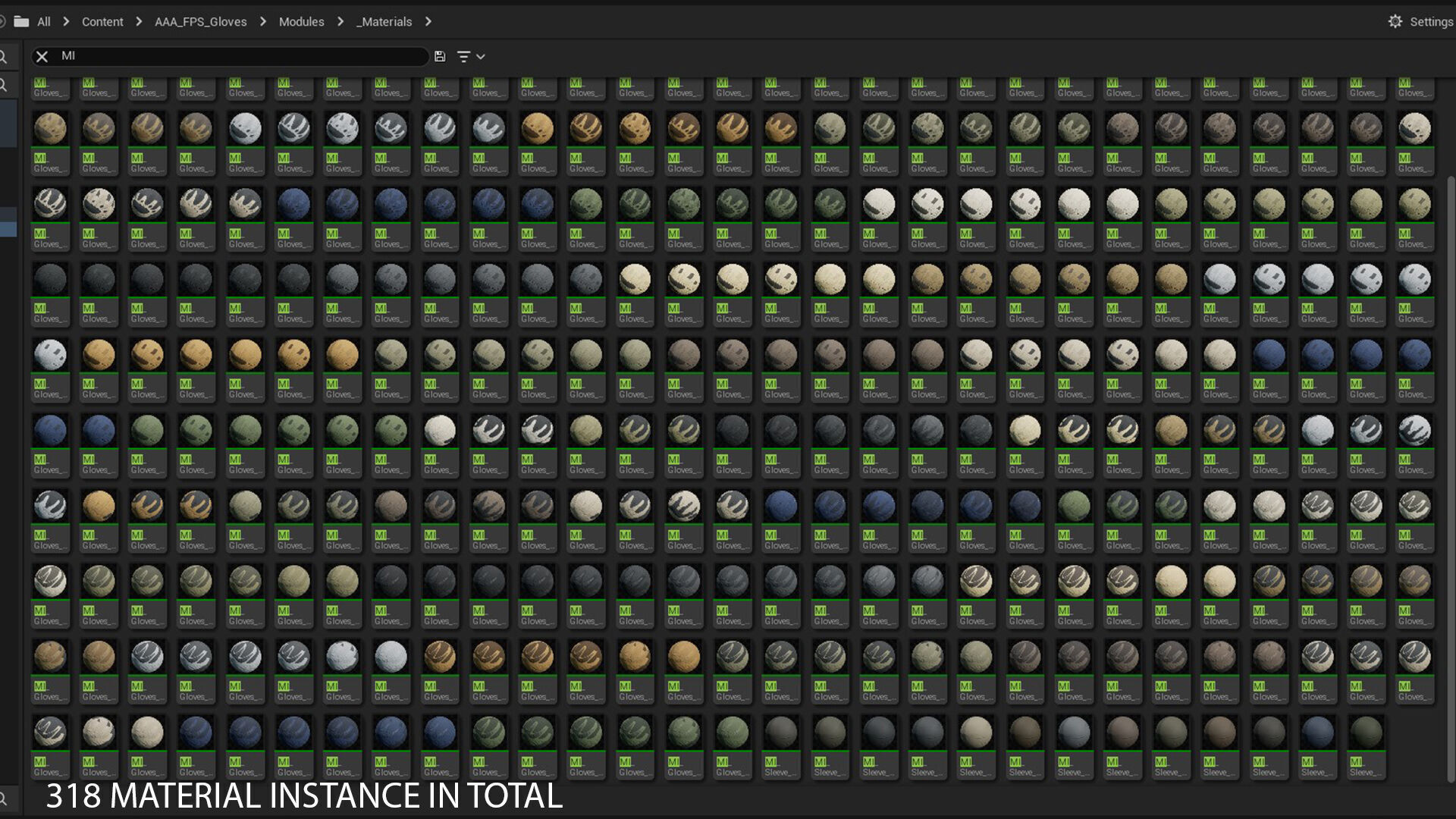 AAA FPS GLOVES AND ARMS PACK VOL 01 Low-poly 3D model_10