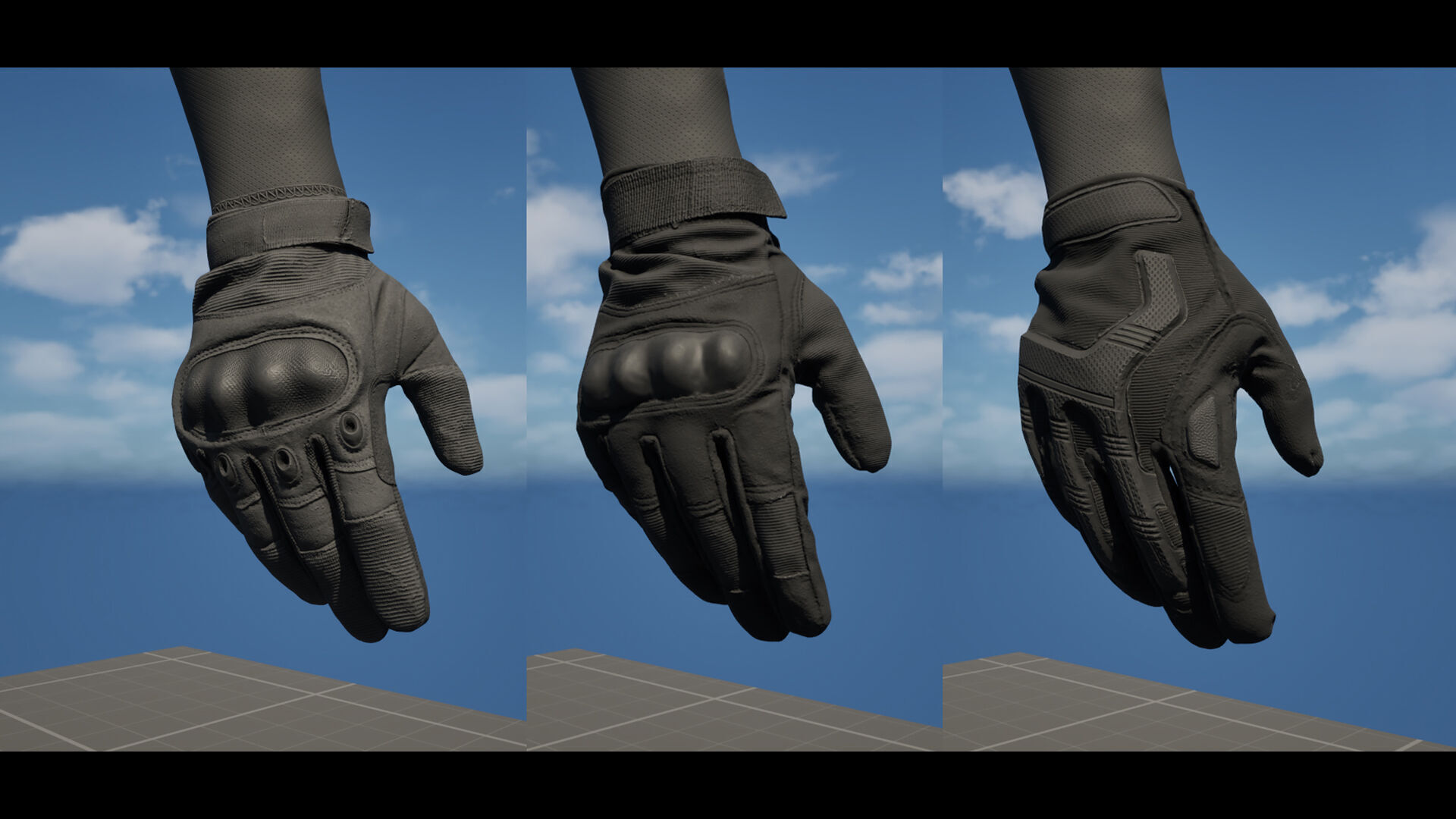 AAA FPS GLOVES AND ARMS PACK VOL 01 Low-poly 3D model_8