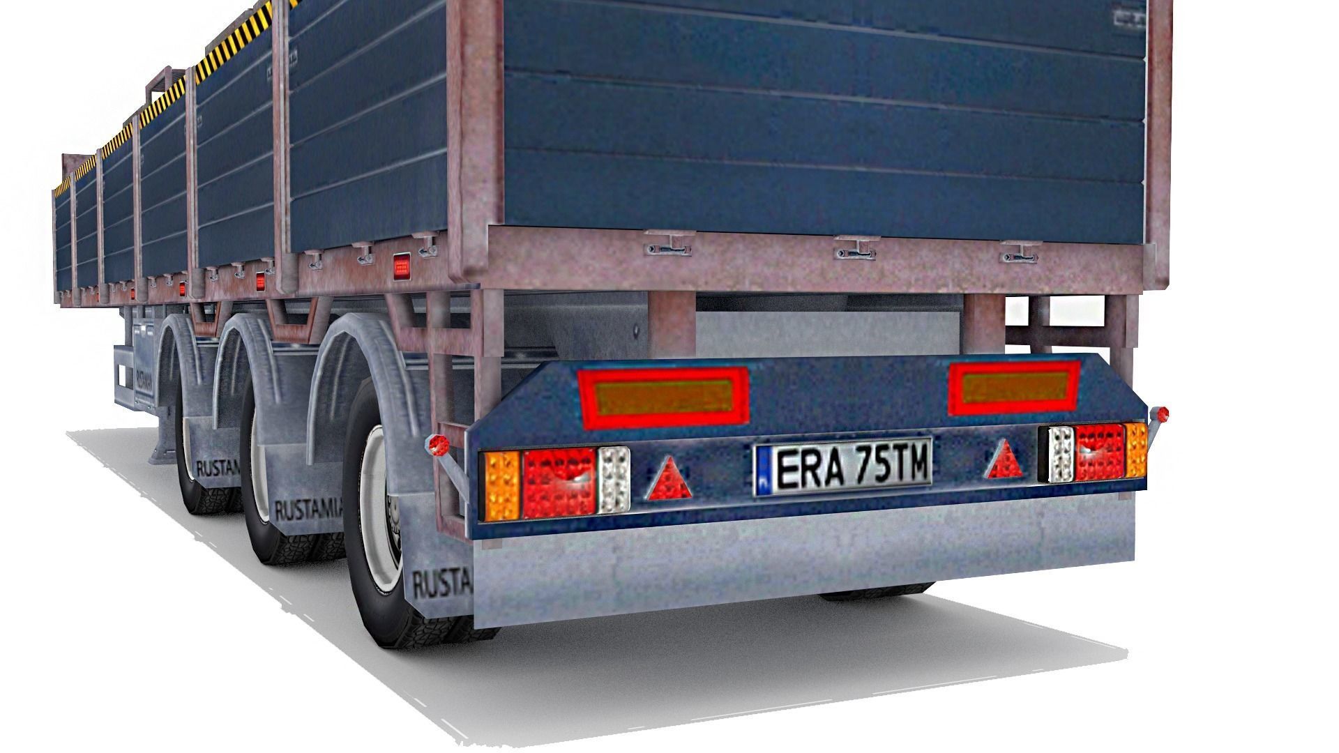 Tow Trailer  Low-poly 3D model_4