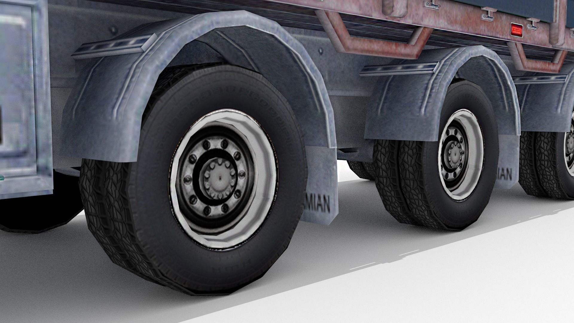 Tow Trailer  Low-poly 3D model_6