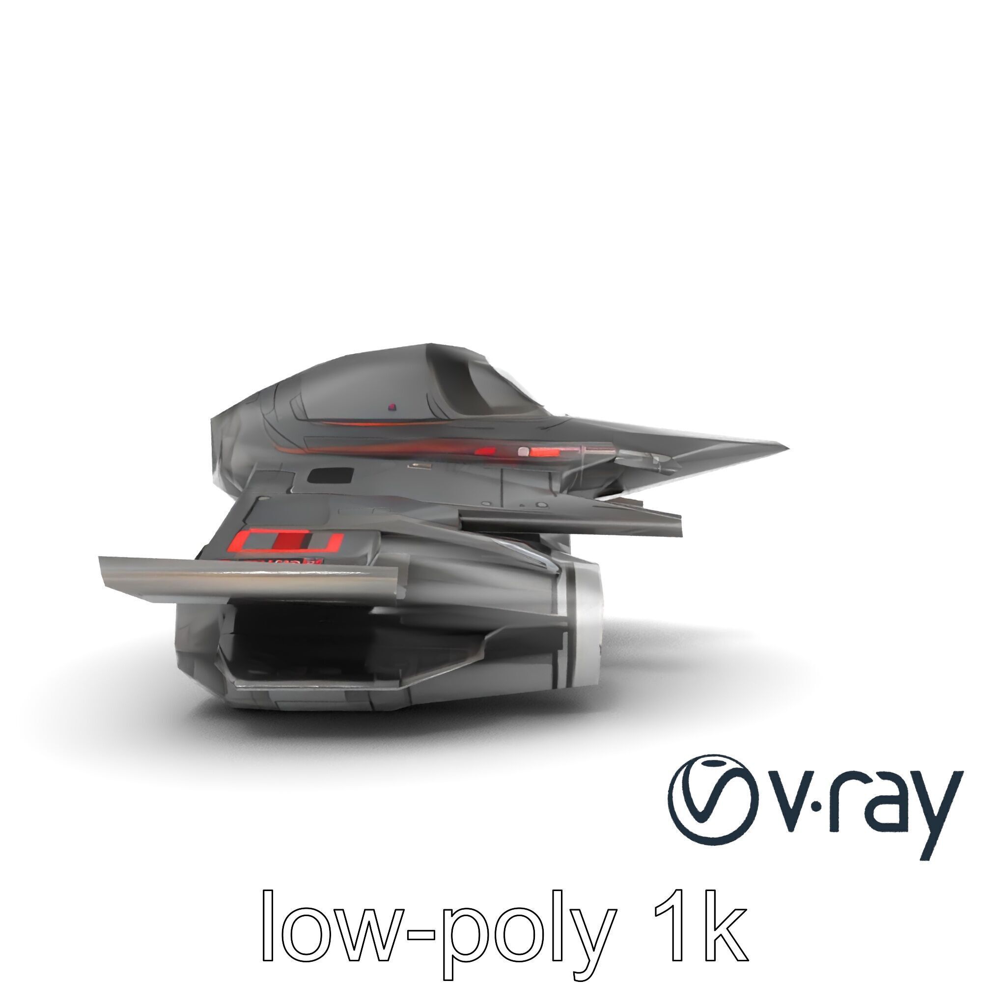 NovaStrike Hypersonic Jet model pack Low-poly 3D model_12