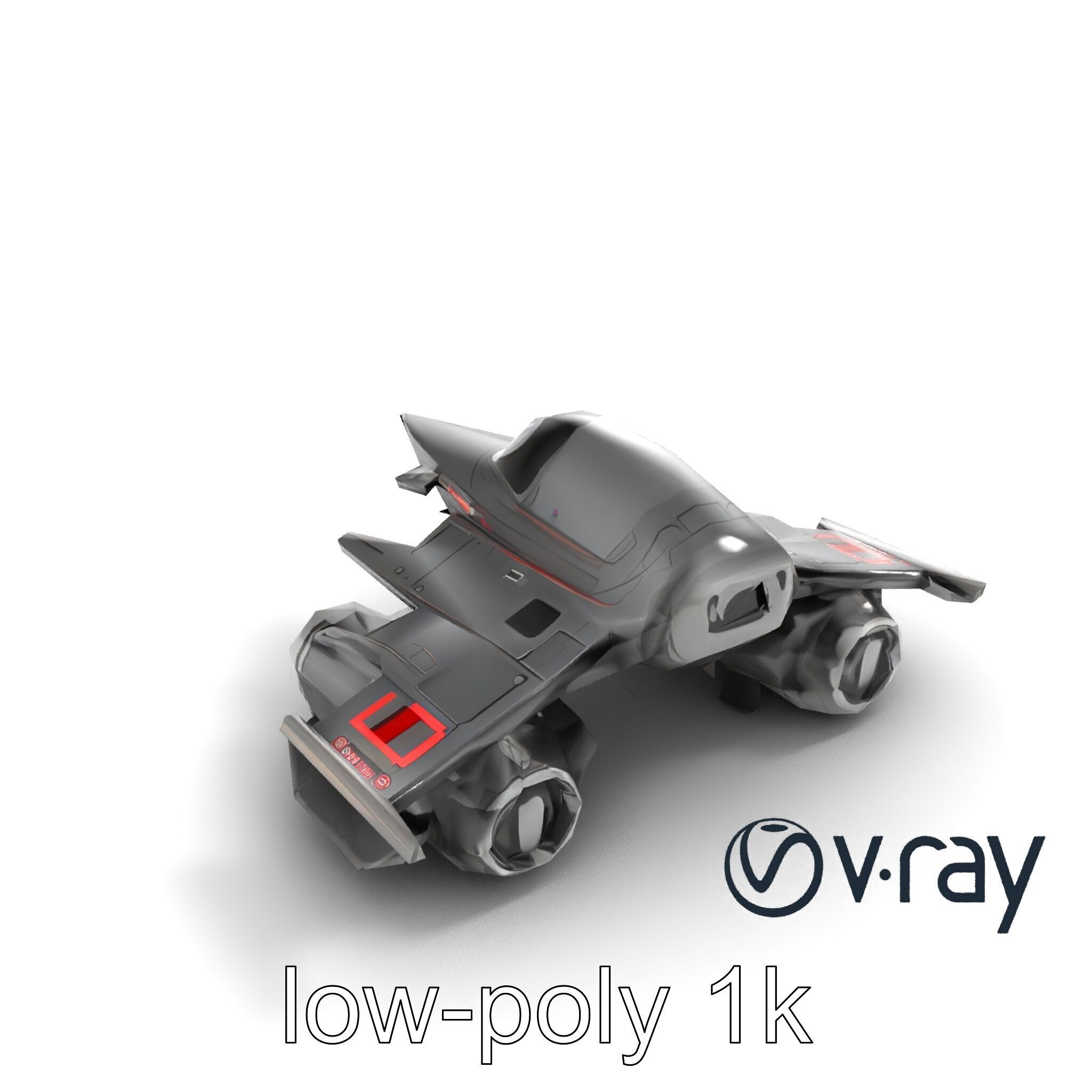 NovaStrike Hypersonic Jet model pack Low-poly 3D model_6