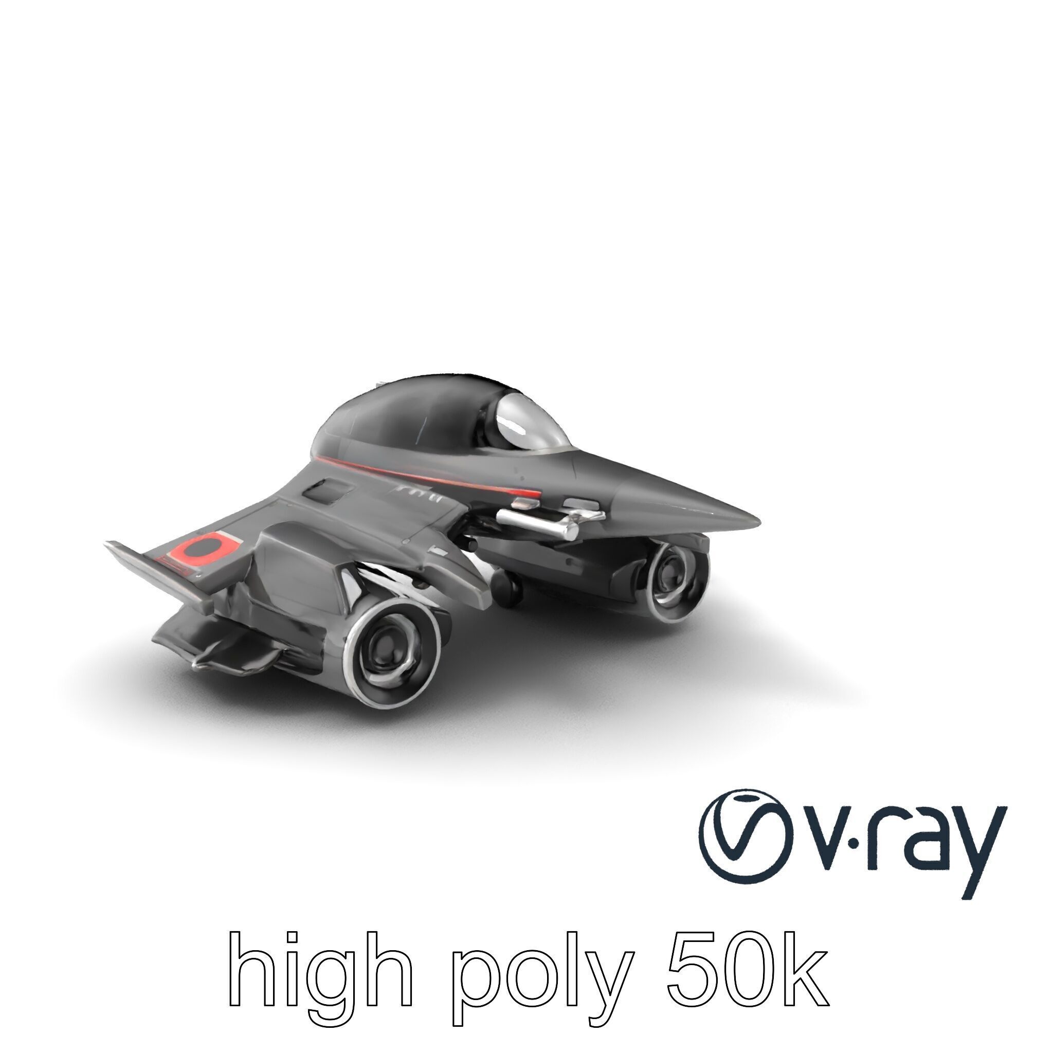 NovaStrike Hypersonic Jet model pack Low-poly 3D model_7