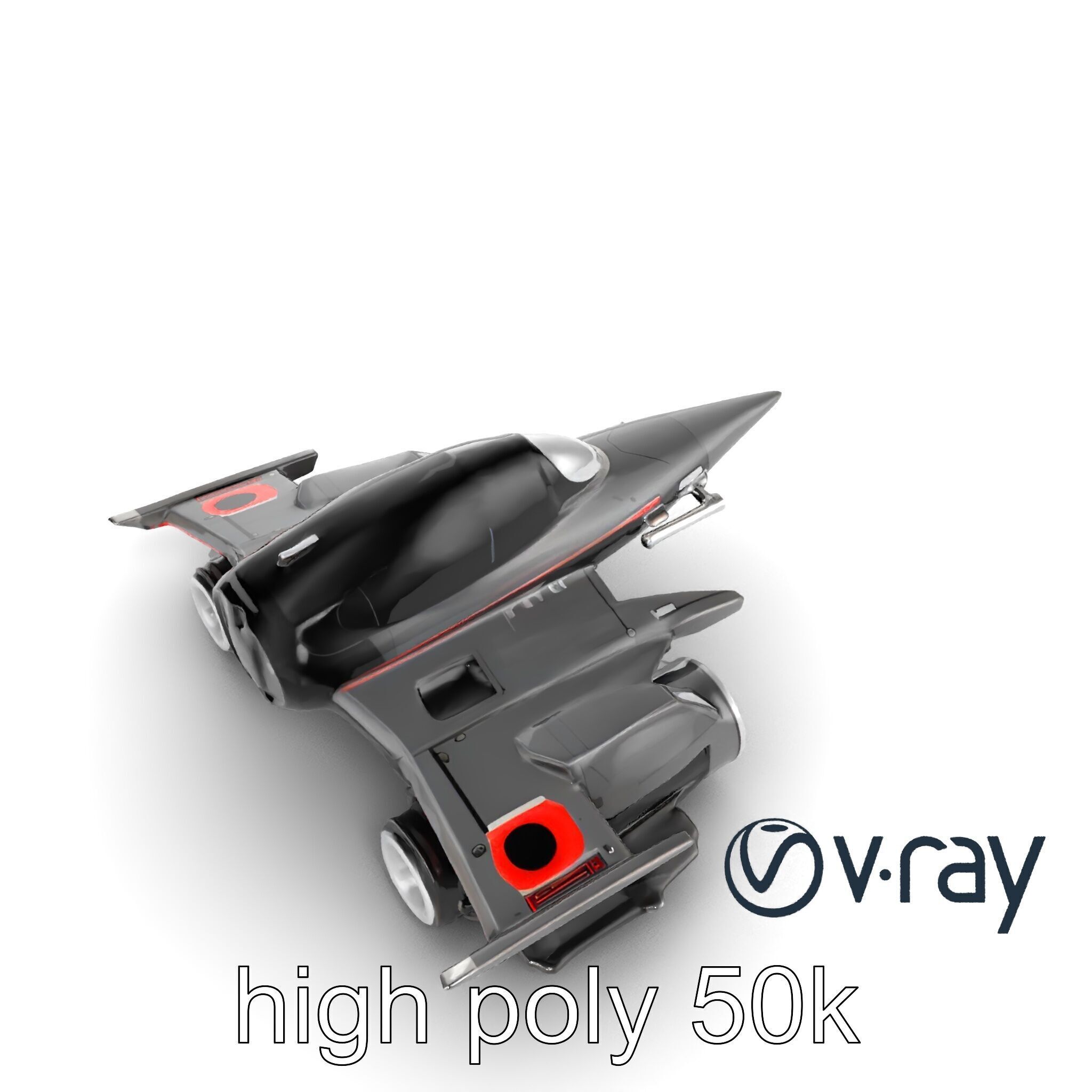 NovaStrike Hypersonic Jet model pack Low-poly 3D model_32