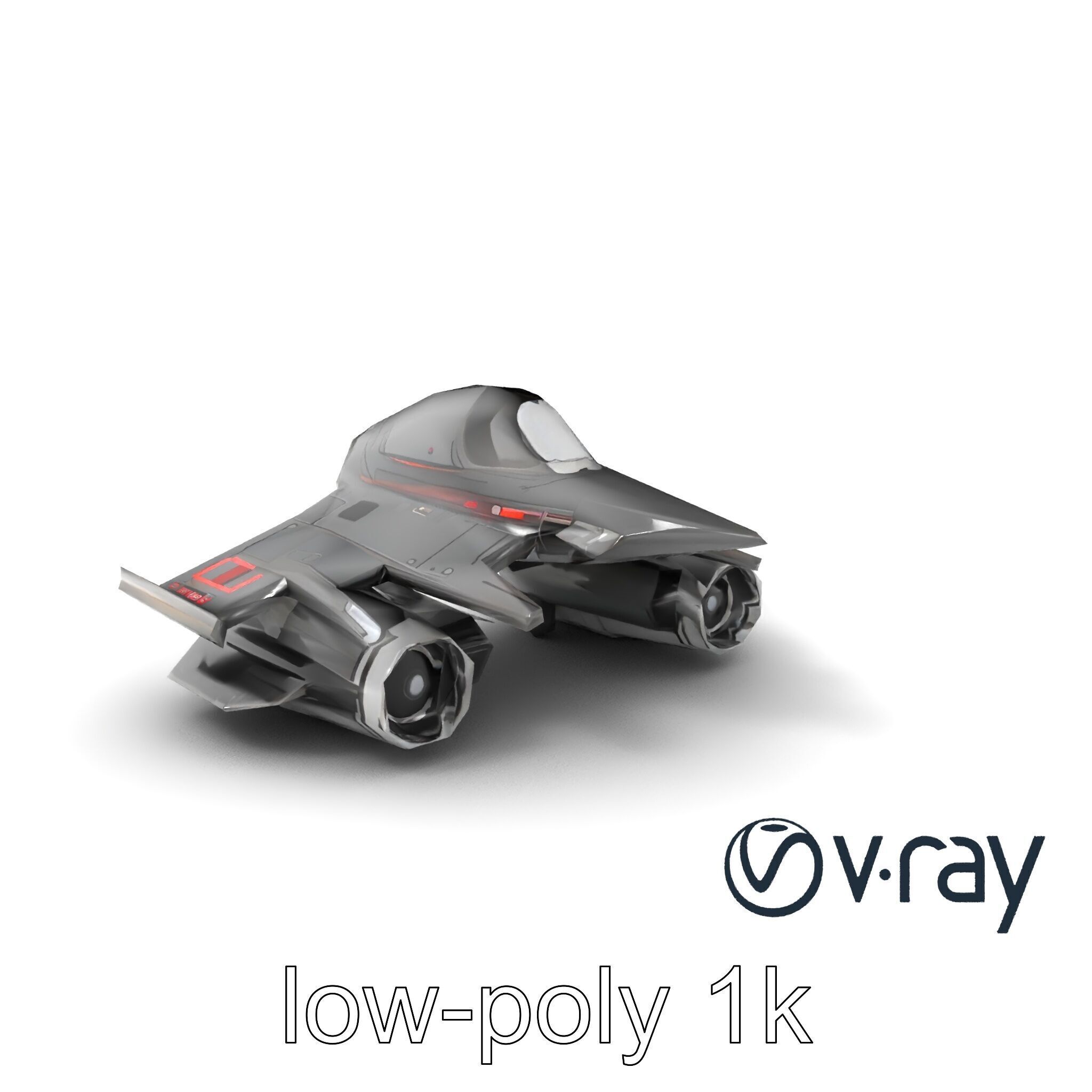 NovaStrike Hypersonic Jet model pack Low-poly 3D model_3