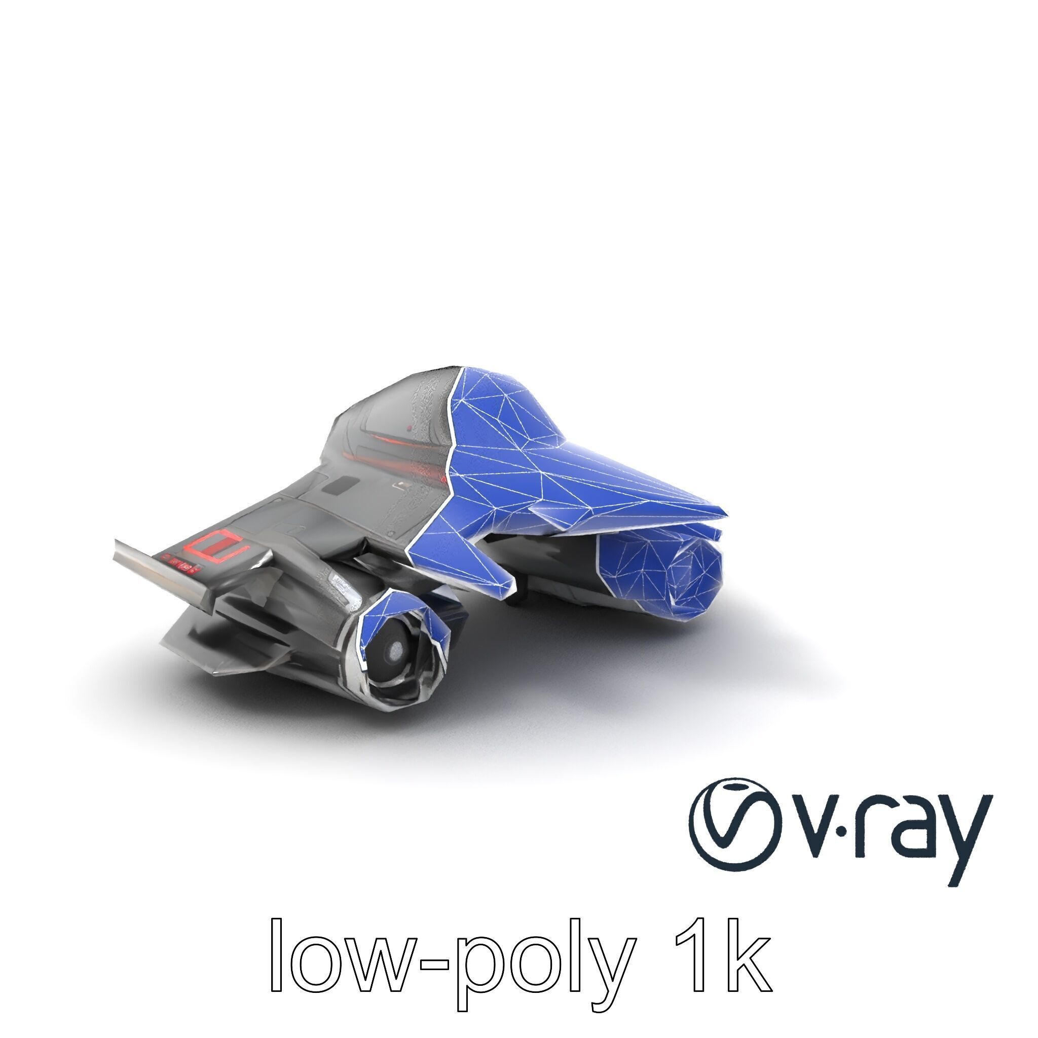 NovaStrike Hypersonic Jet model pack Low-poly 3D model_30